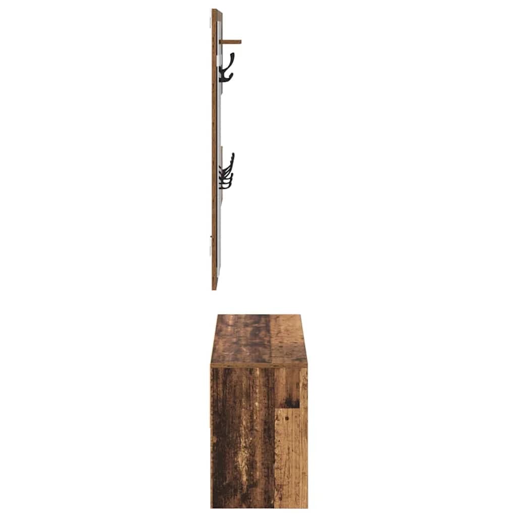 Komplet pohištva za predsobo 4 kos Star les 90 x 31 x 46,5 cm - slika 11