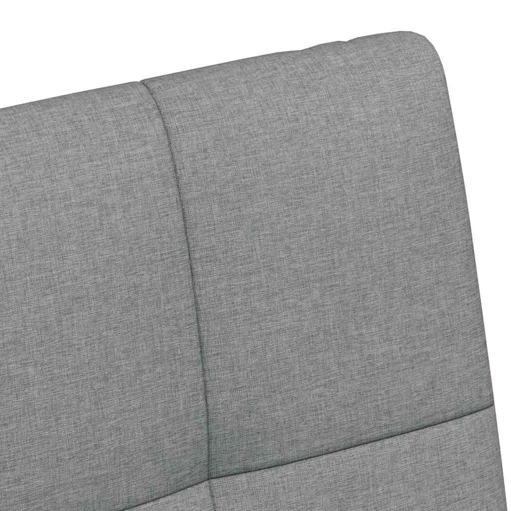 Jedilni stoli s kolesi 2 kos blago Svetlo siva 58 x 65 x 94 cm - slika 8