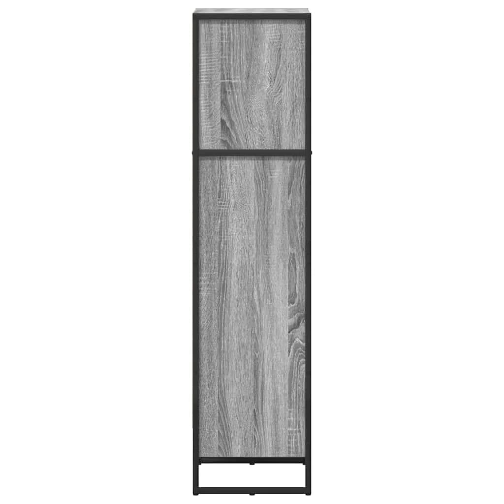 Knjigovni omar 40 x 30 x 121 cm Inženirski les Siva Sonoma - slika 6