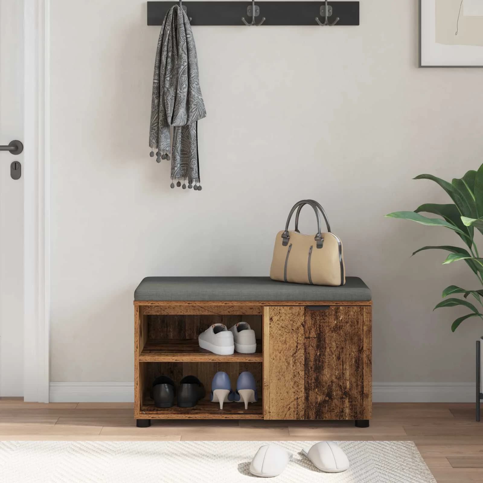 Haldna klop Star les 80 x 38 x 46 cm Oblikovan Les in Tkanina - slika 4