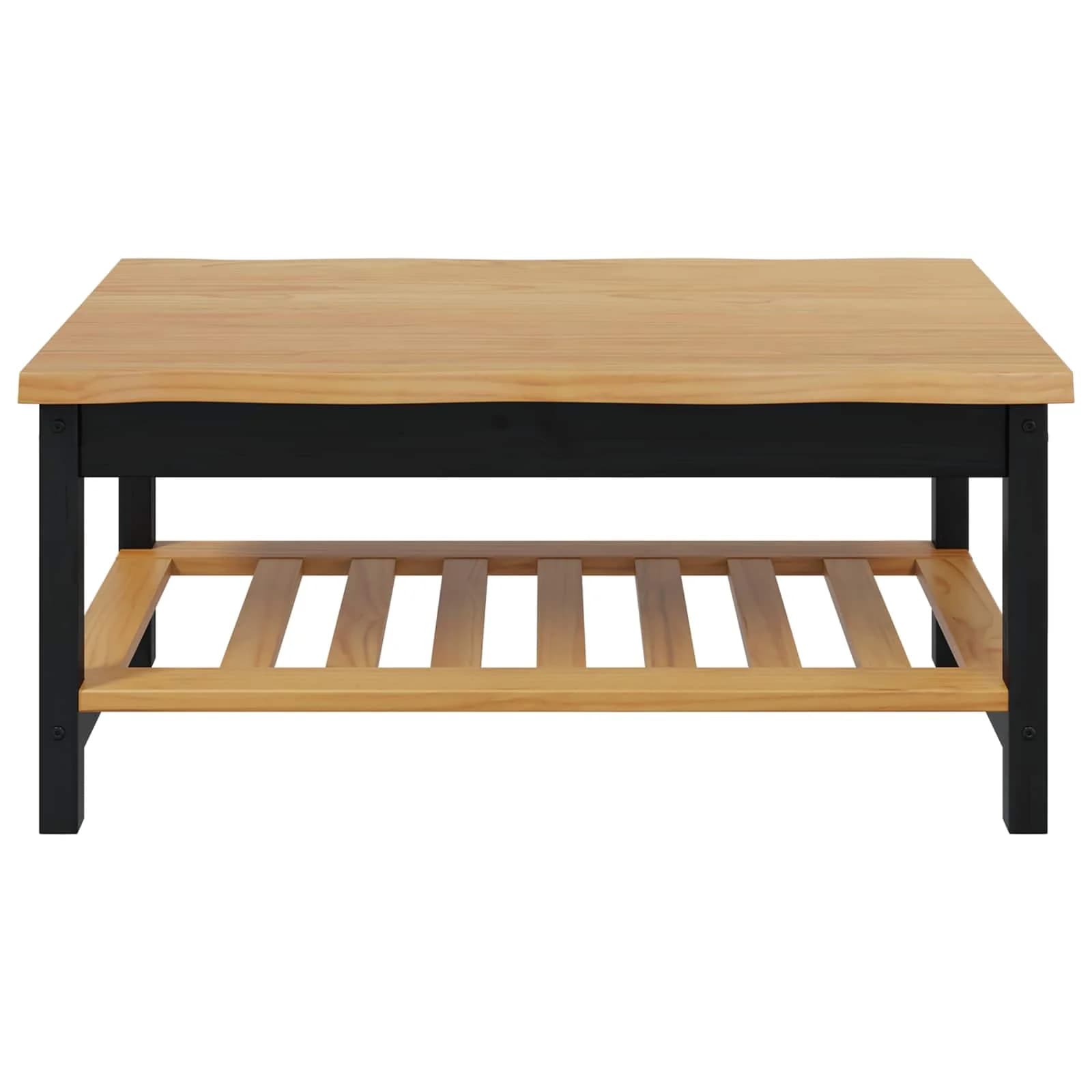 Klubska miza EKAI Črna 100 x 60 x 45,5 cm Trdna borovina - slika 4