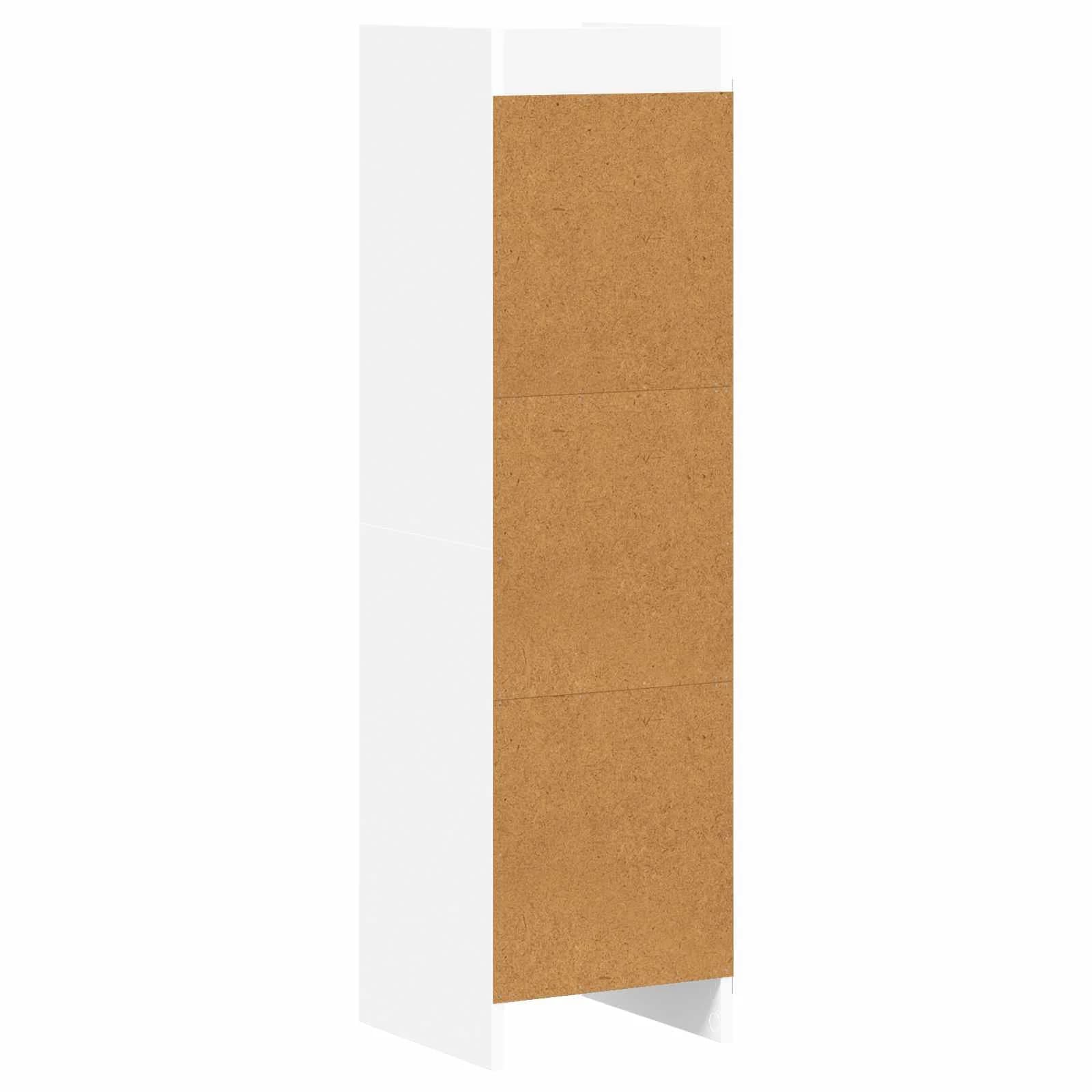Knjižna omara Bela 30 x 30 x 111 cm Inženirski les - slika 6