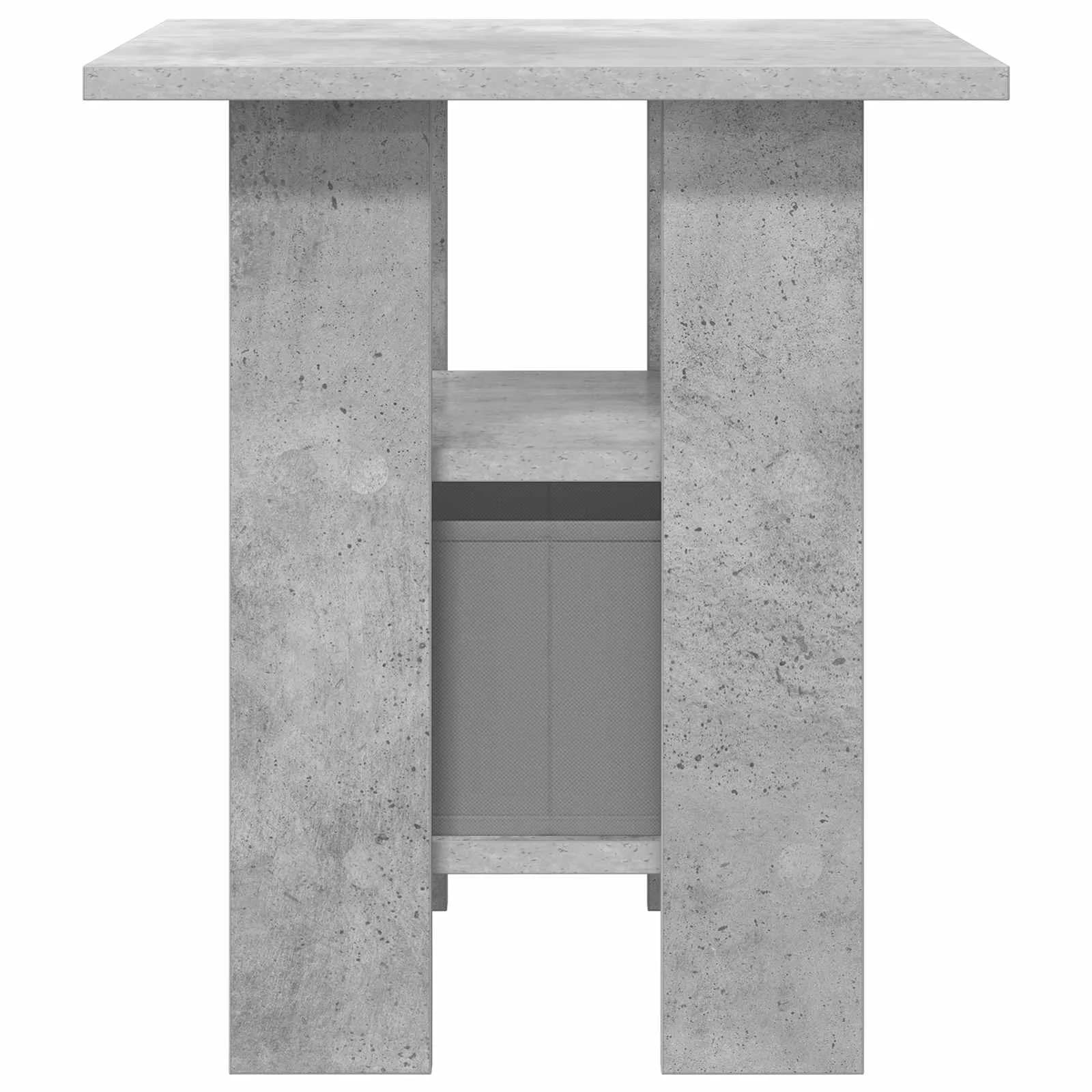 Nočna omarica Betonsko siva 41 x 40 x 45 cm Inženirski les - slika 7