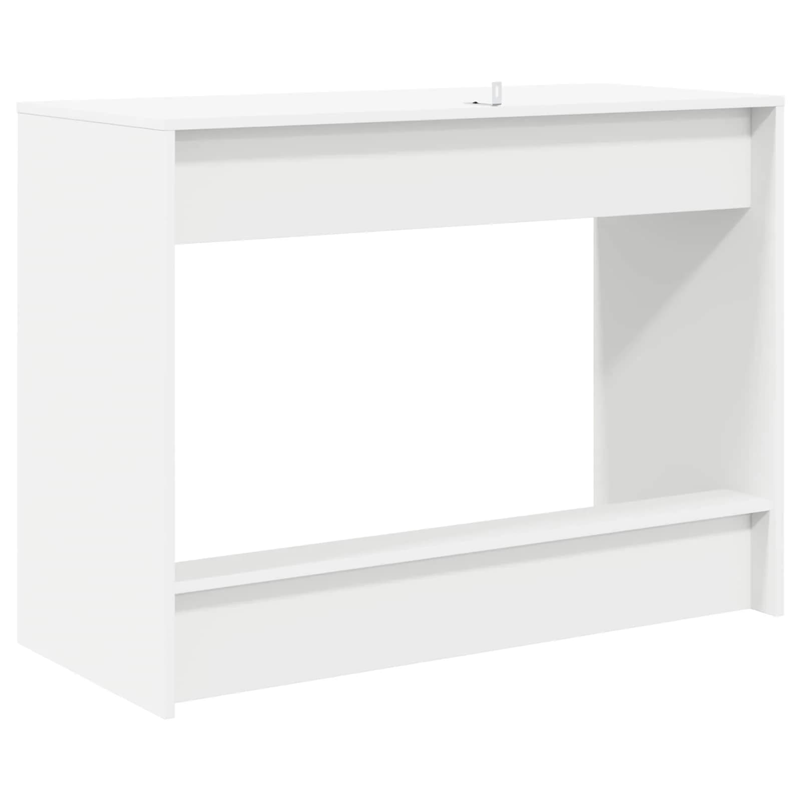 Posteljski pisalni miza Bela Inženirski les 100 x 45 x 75 cm - slika 5