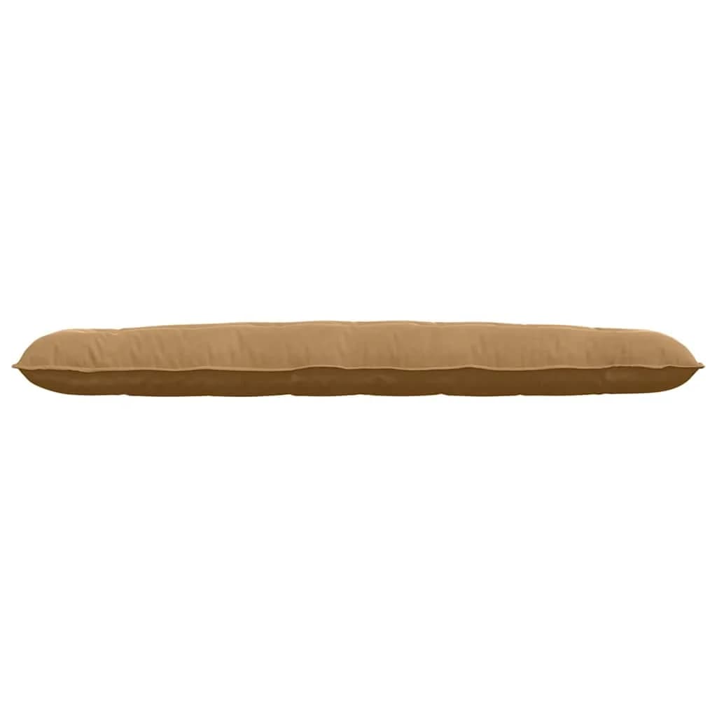 Poglavni vzglavnik Rjava 200 x 50 cm Žametna tkanina - slika 5