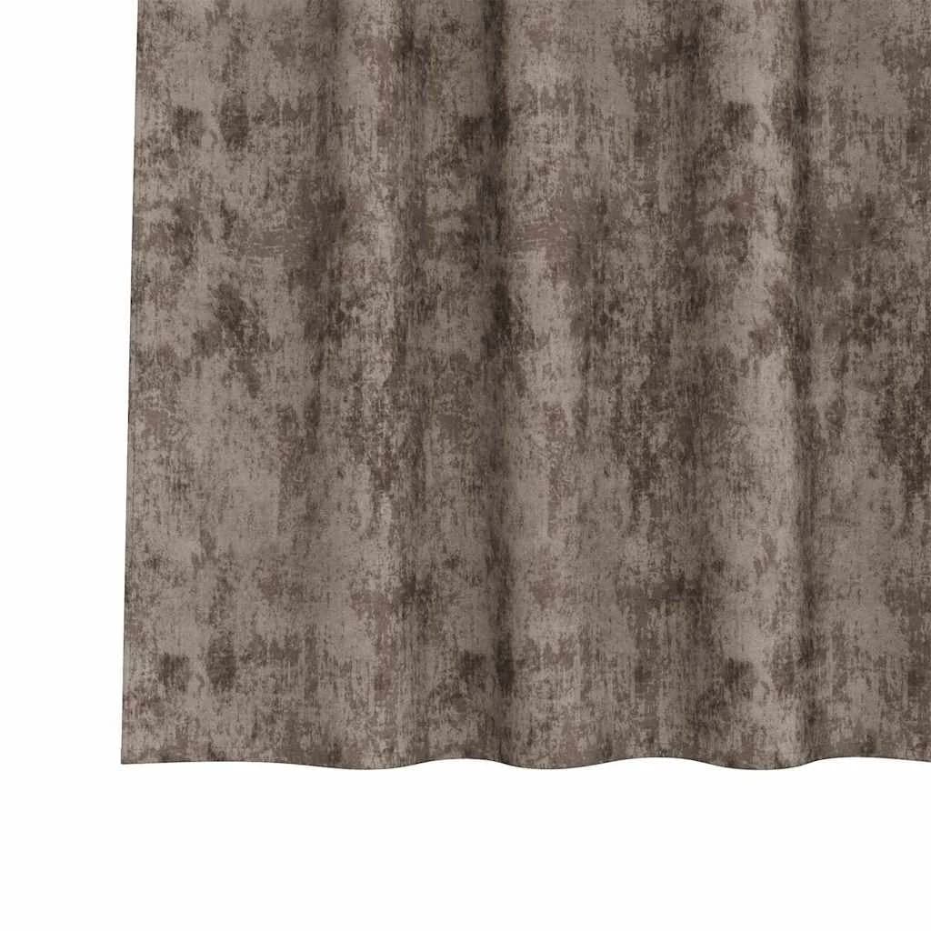 Velvete zavese 2 kos Kapučino 175 x 140 cm Žamet - slika 6