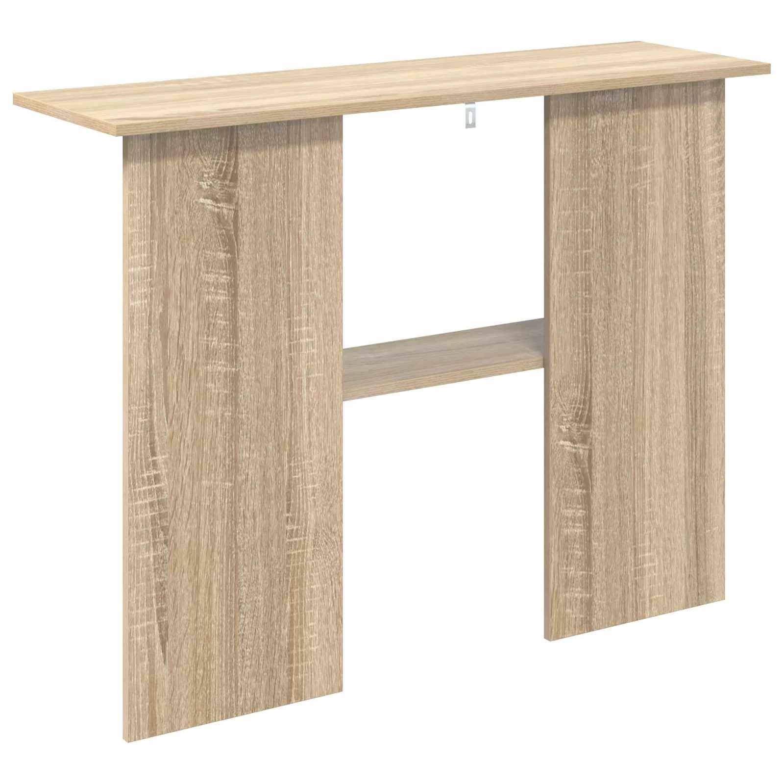Konzolna miza Sonoma hrast 100 x 30 x 75 cm Inženirski les - slika 7
