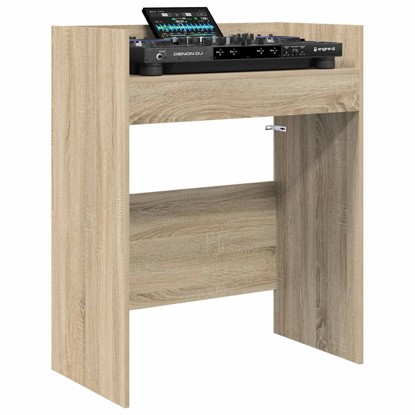 DJ miza Sonoma hrast 62 x 45 x 102 cm Inženirski les - slika 3
