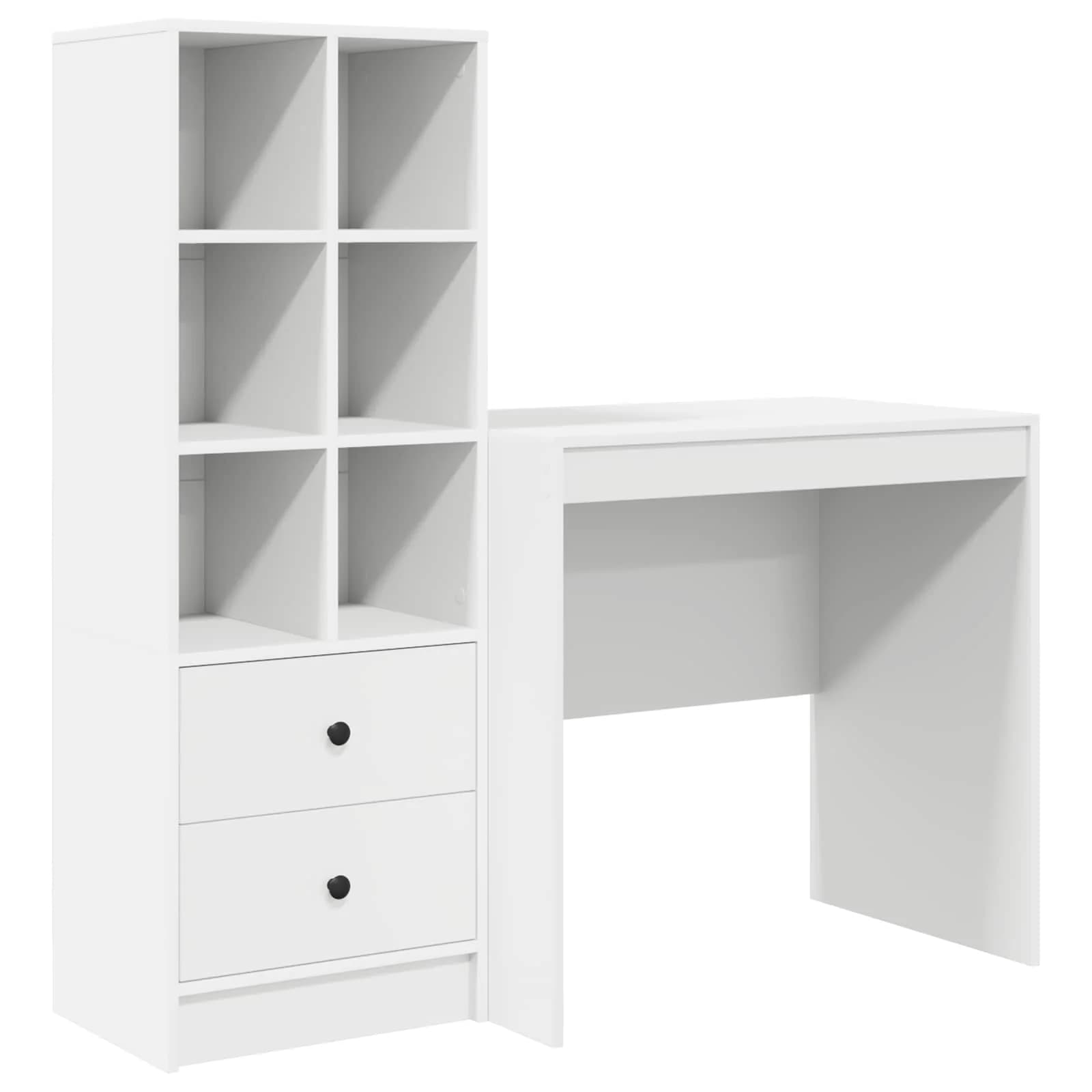 Miza Bela 125,5 x 50 x 127 cm 2 kos - slika 2