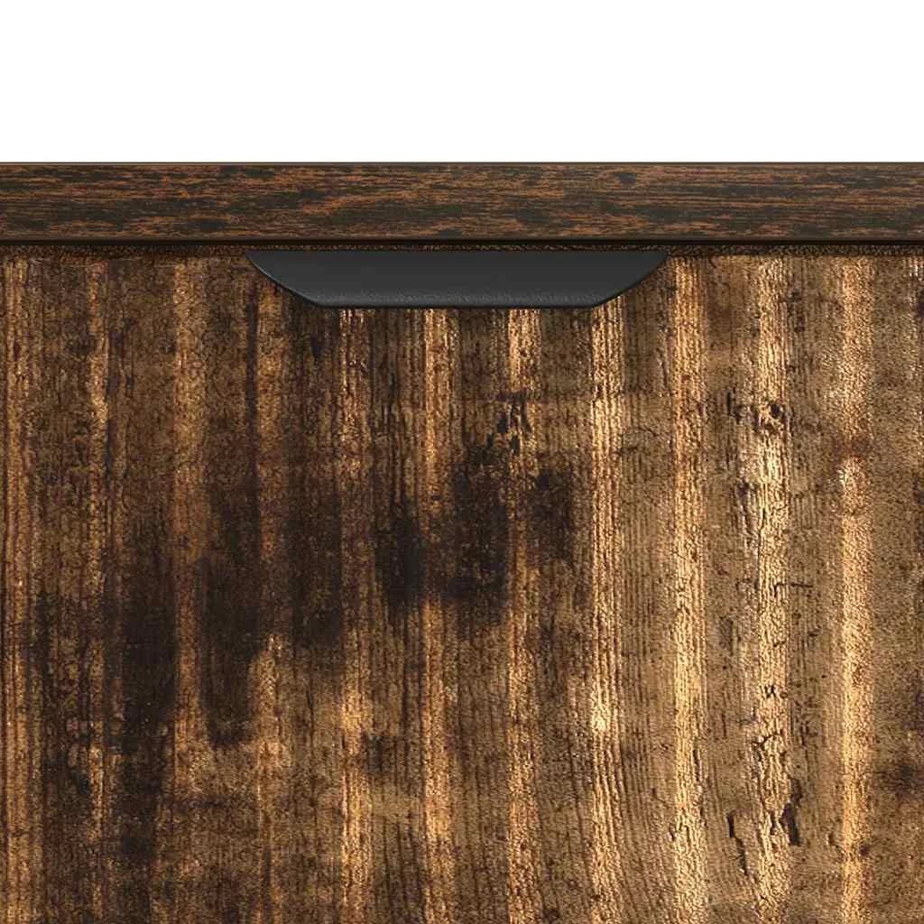 Nočna omarica Dimljeni hrast 63.5 x 36 x 61 cm Inženirski les - slika 9