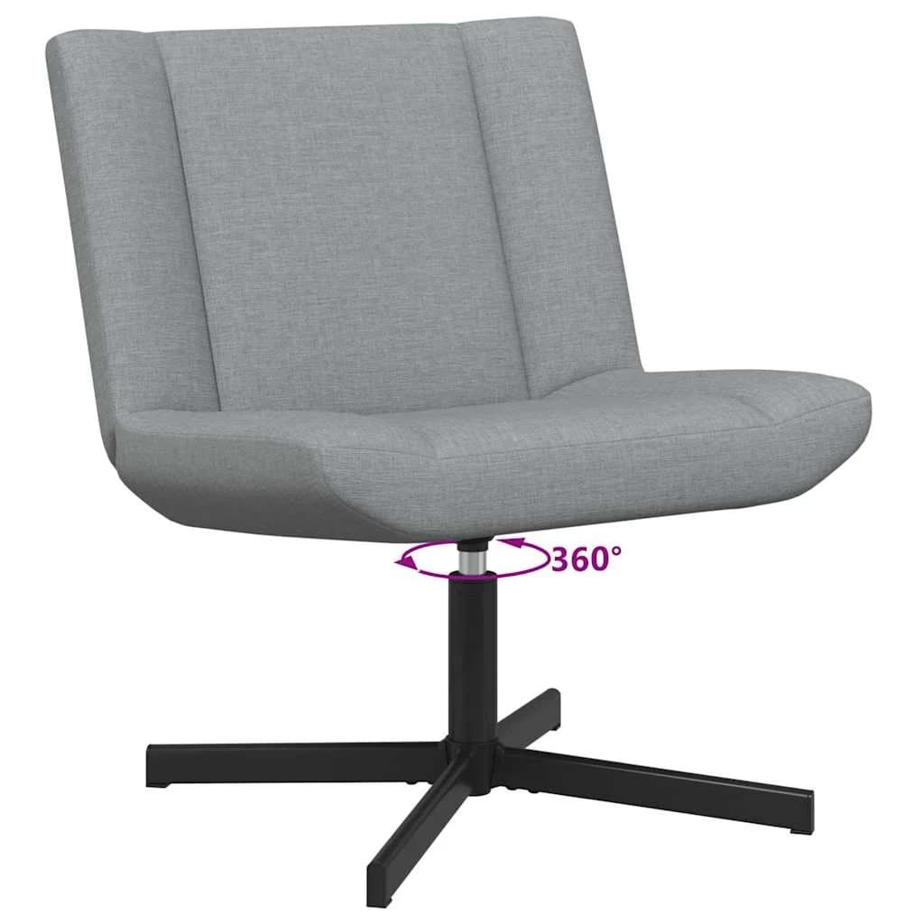 Vrtljiv stol Svetlo siva 63 x 75 x 76 cm blago - slika 9