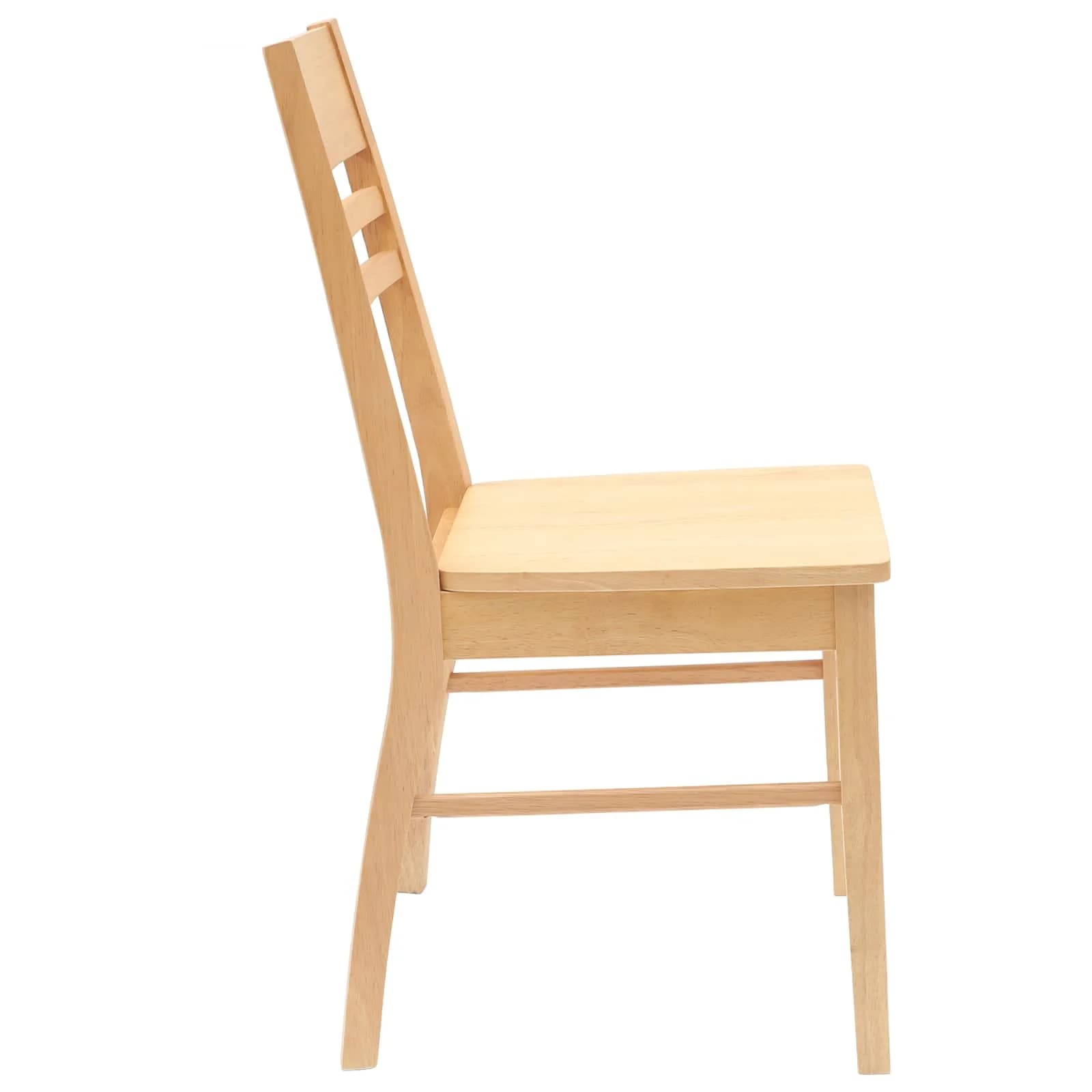 Jedilni stoli 2 kos Masivno gumovo les Naravna 43 x 54 x 89 cm - slika 6