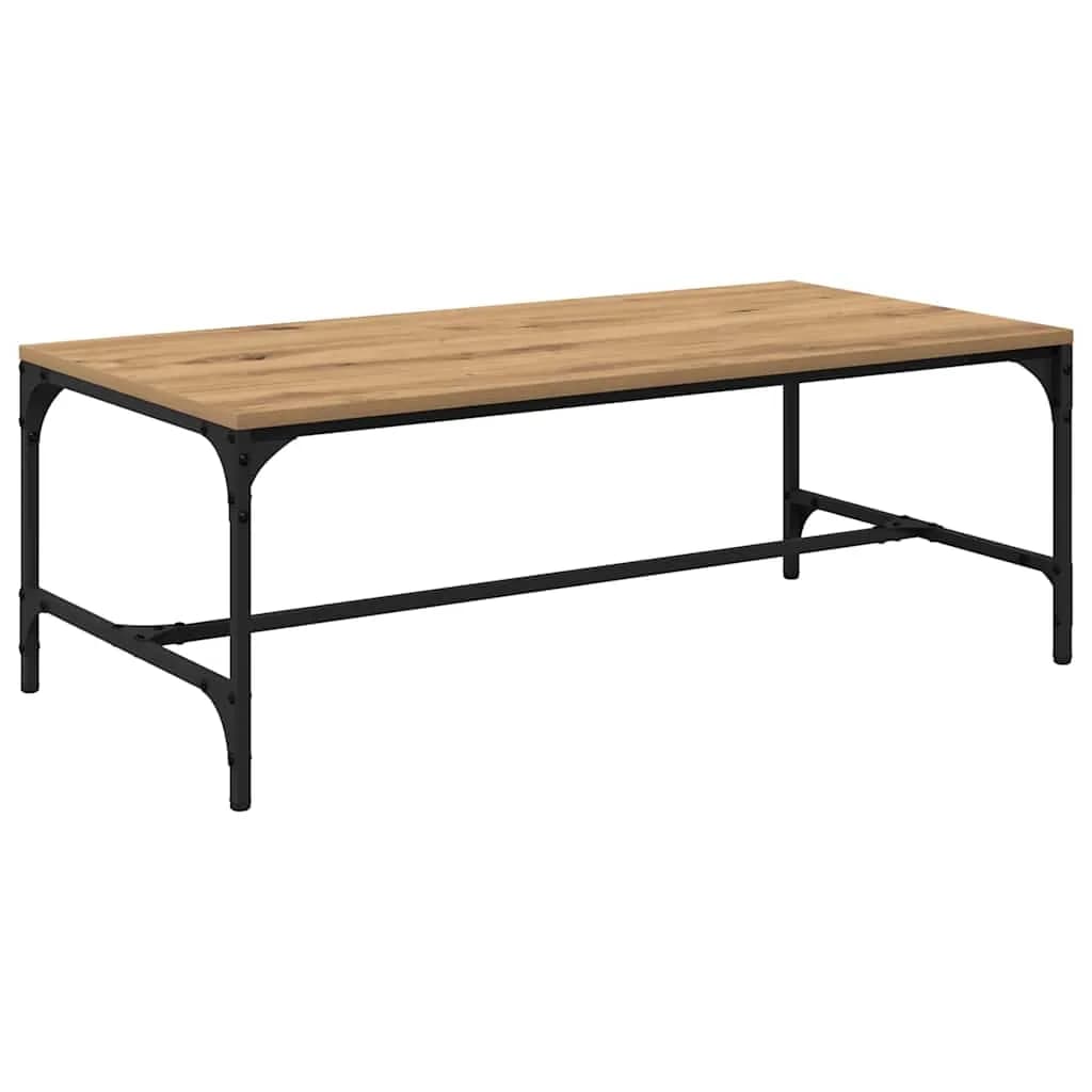 Klubska miza Umetni hrast 100 x 50 x 35 cm Inženirski les - slika 7