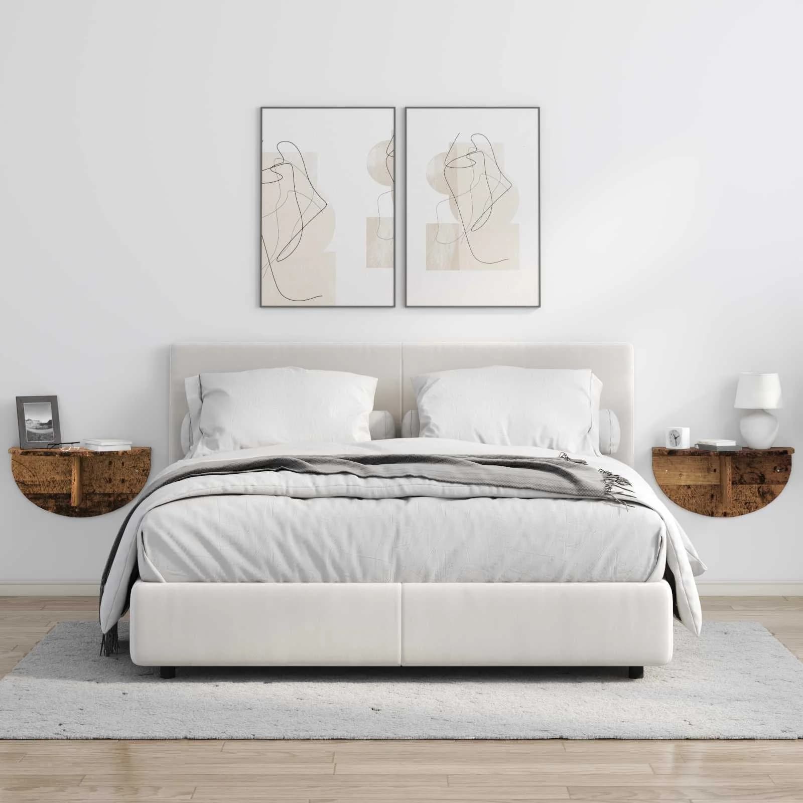 Stenska polica Montaža za steno 2 kos Star les 48 x 24 x 24 cm - slika 4