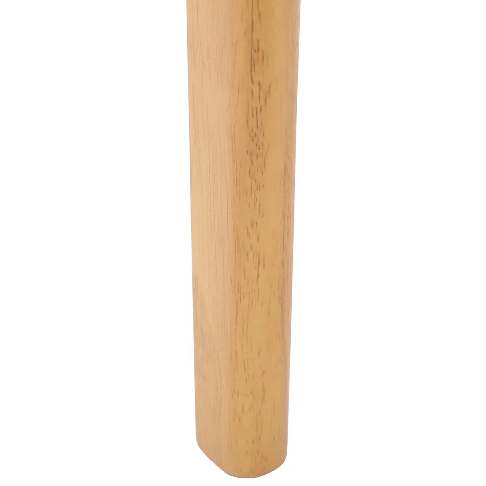 Jedilni stol 2 kos Trda guma Naravna 51 x 61 x 80,5 cm - slika 10