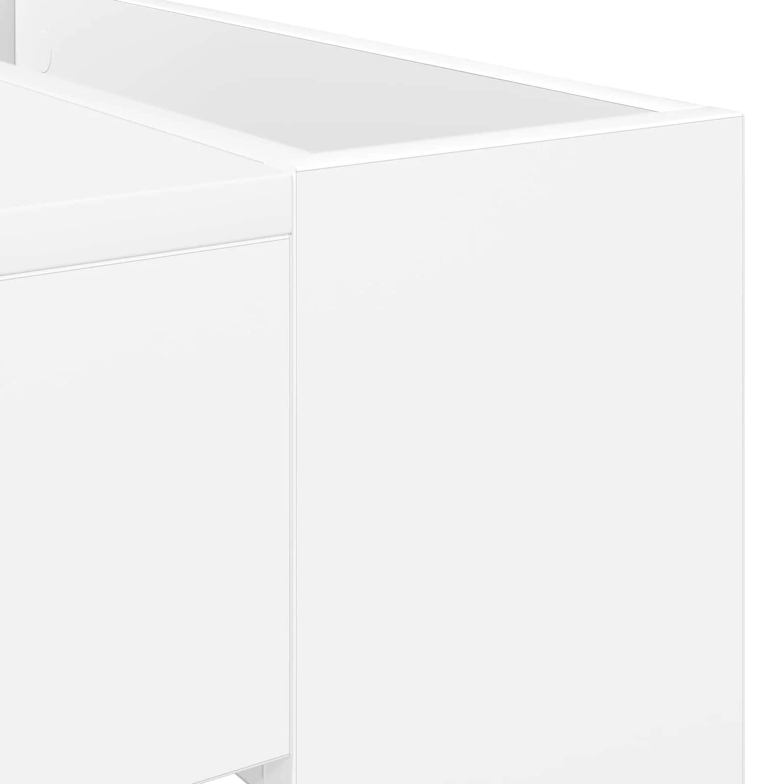 Klubska miza Bela 110 x 50 x 41 cm Inženirski les - slika 8