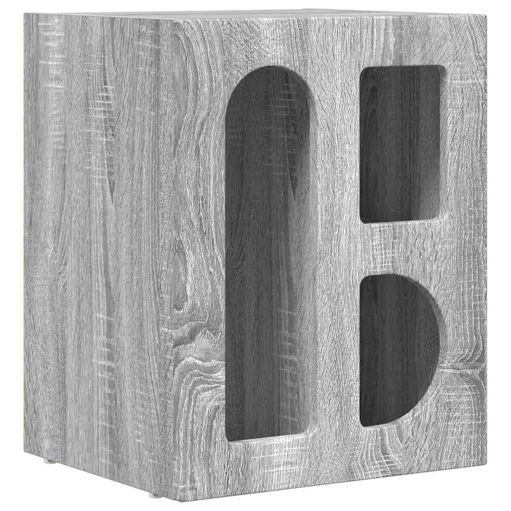 Nočna omarica ELST 2 kos Siva Sonoma 40 x 35 x 50 cm - slika 5