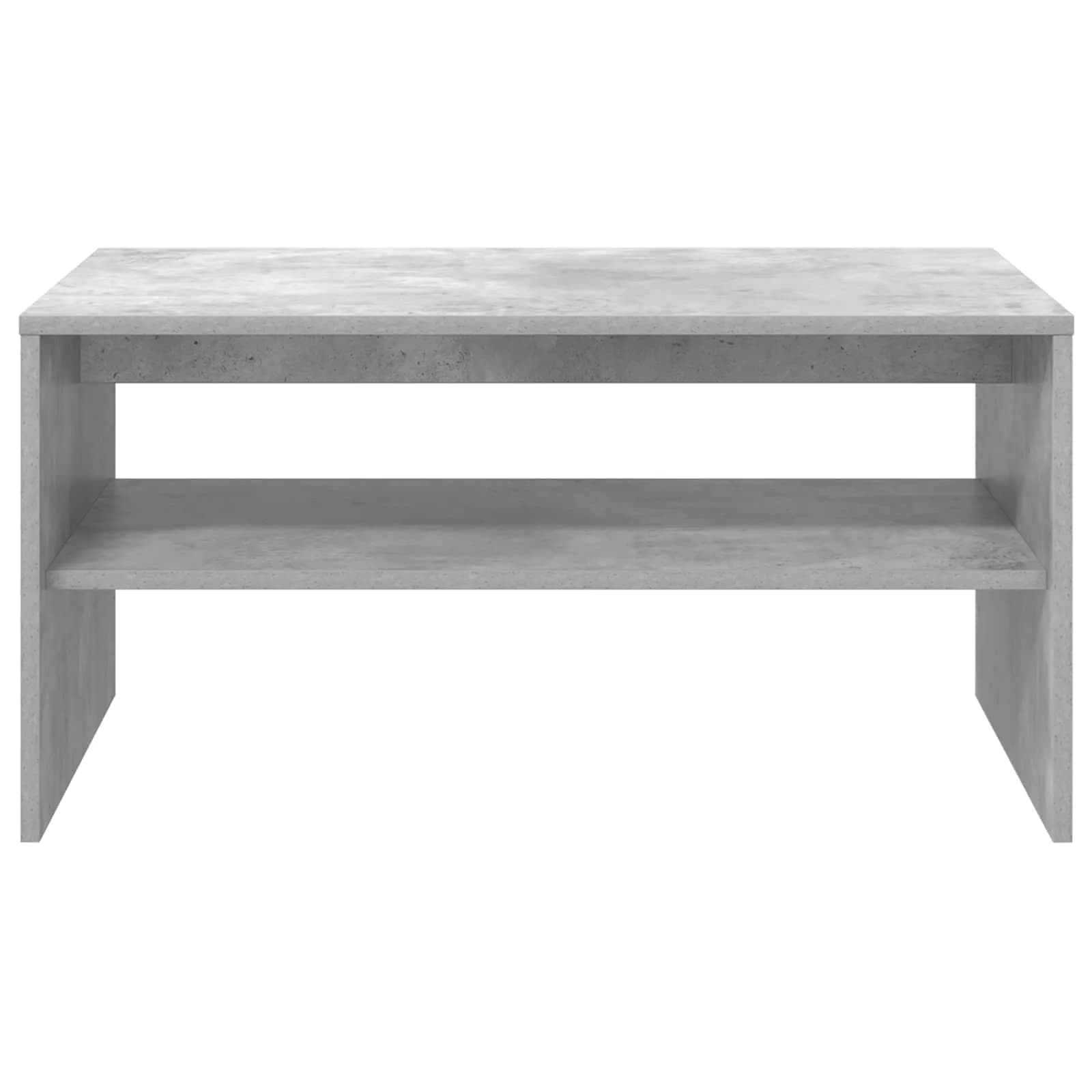 Klubska miza Betonsko siva 80 x 50 x 40 cm Inženirski les - slika 5