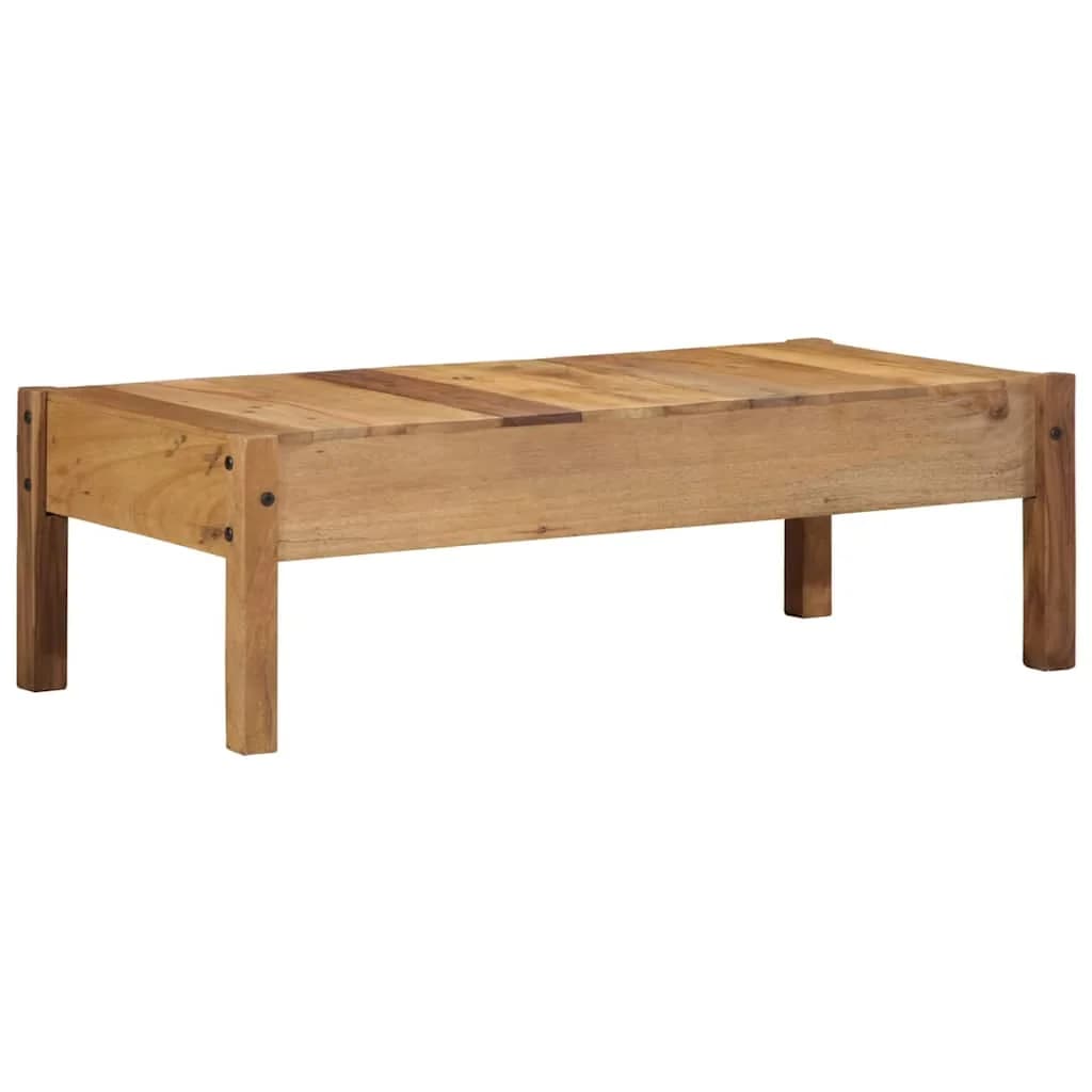Klubska miza Rjava 110 x 54 x 35 cm Trdna obnovljena les - slika 6
