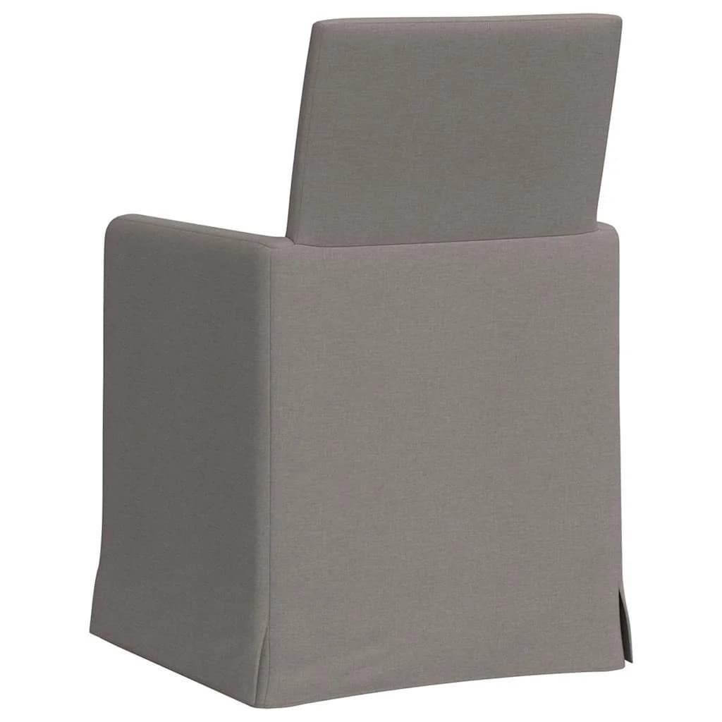 Jedilni stoli 2 kos blago Taupe 57 x 67 x 95 cm - slika 6
