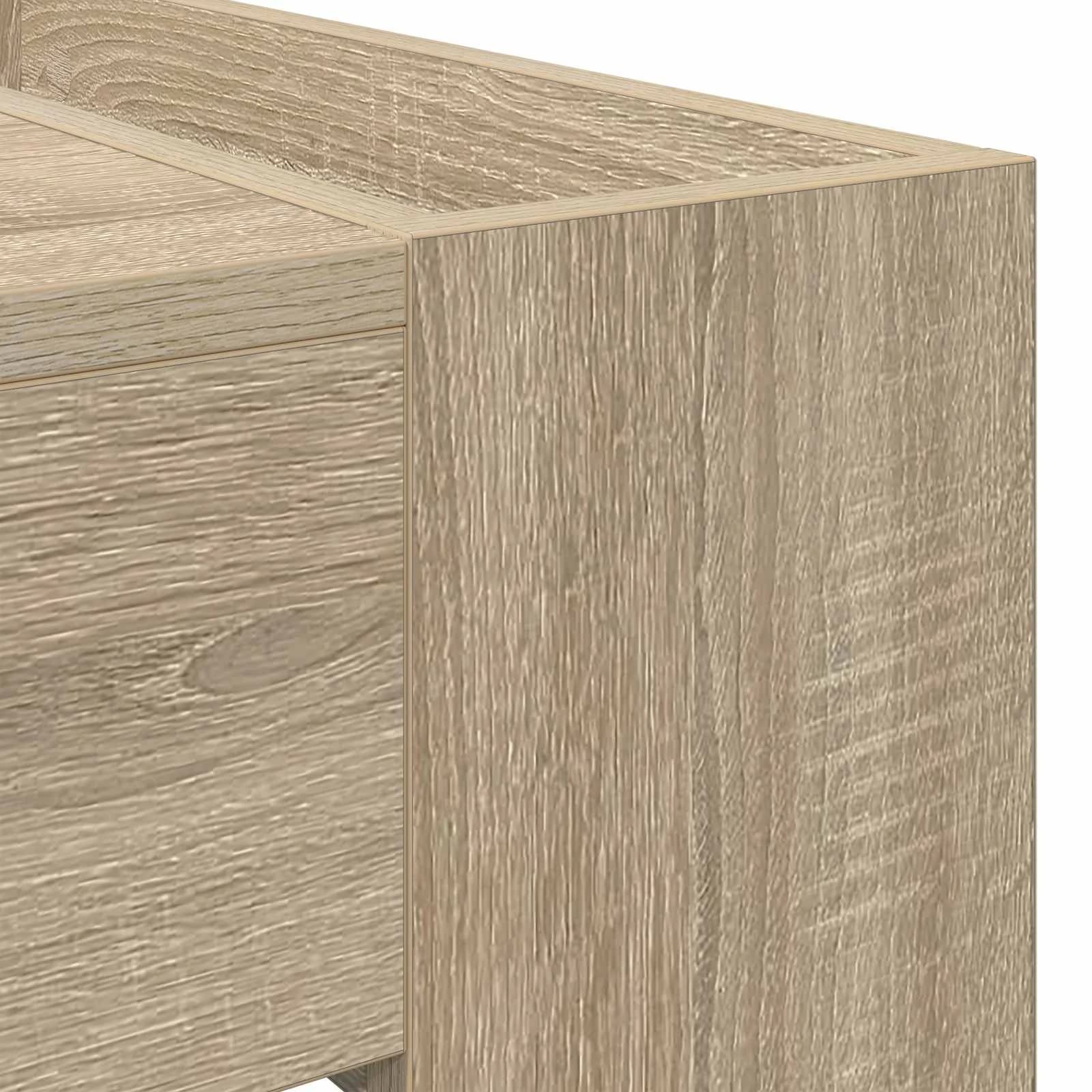 Klubska miza Sonoma hrast 110 x 50 x 41 cm Inženirski les - slika 8