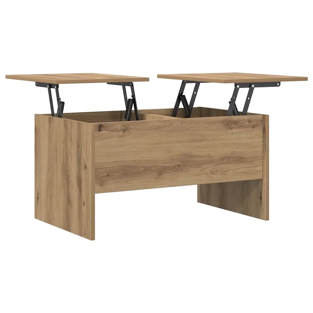 Klubska miza Umetni hrast 102 x 50,5 x 46,5 cm Inženirski les - slika 5