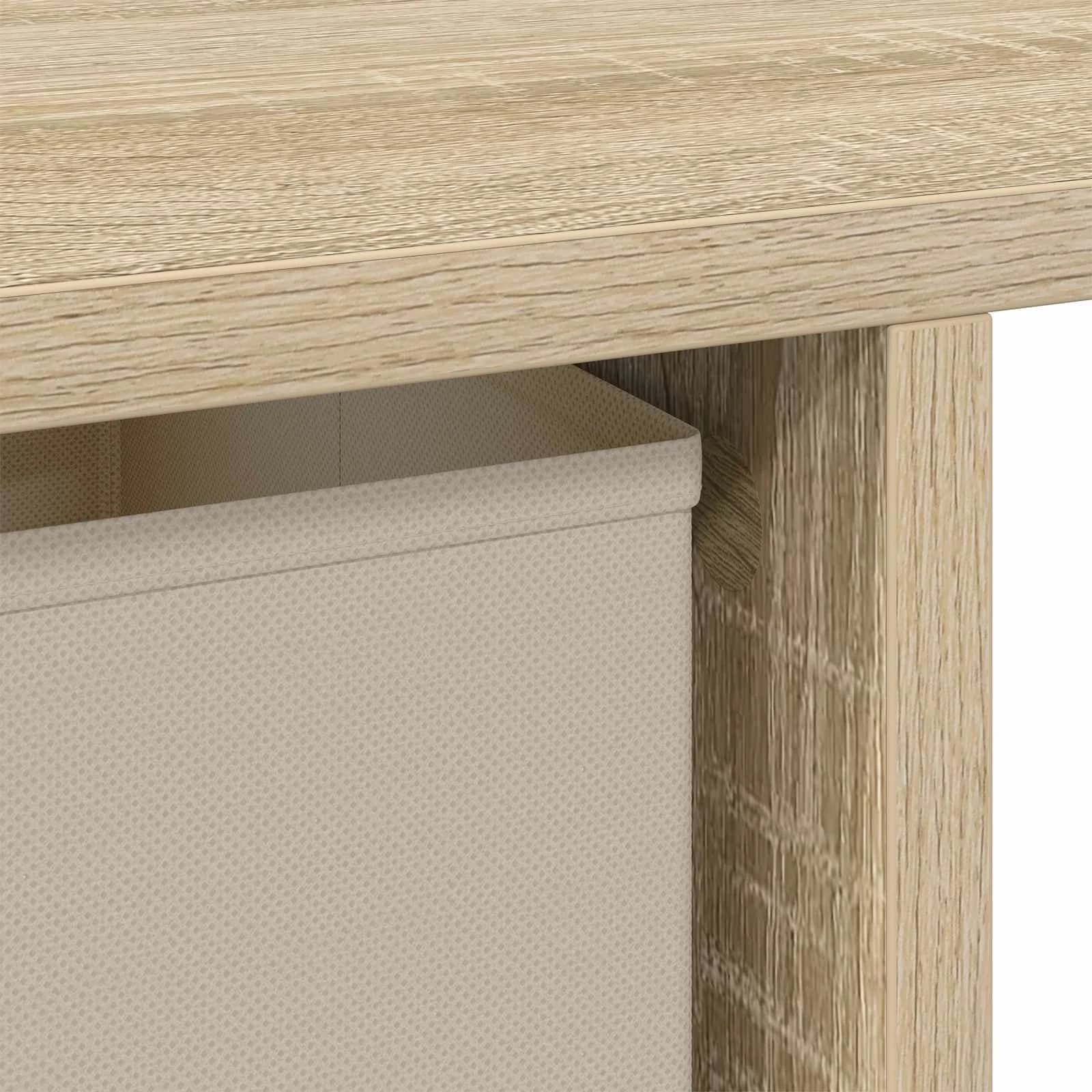 Miza Sonoma hrast Inženirski les 100 x 40 x 75 cm - slika 9