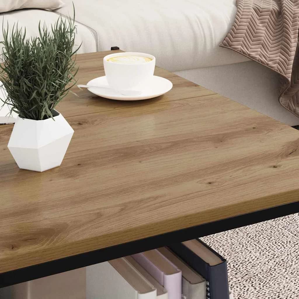 Polica za knjige 3 nivojev 4 kos 80 x 40 x 1,5 cm Rjava - slika 4