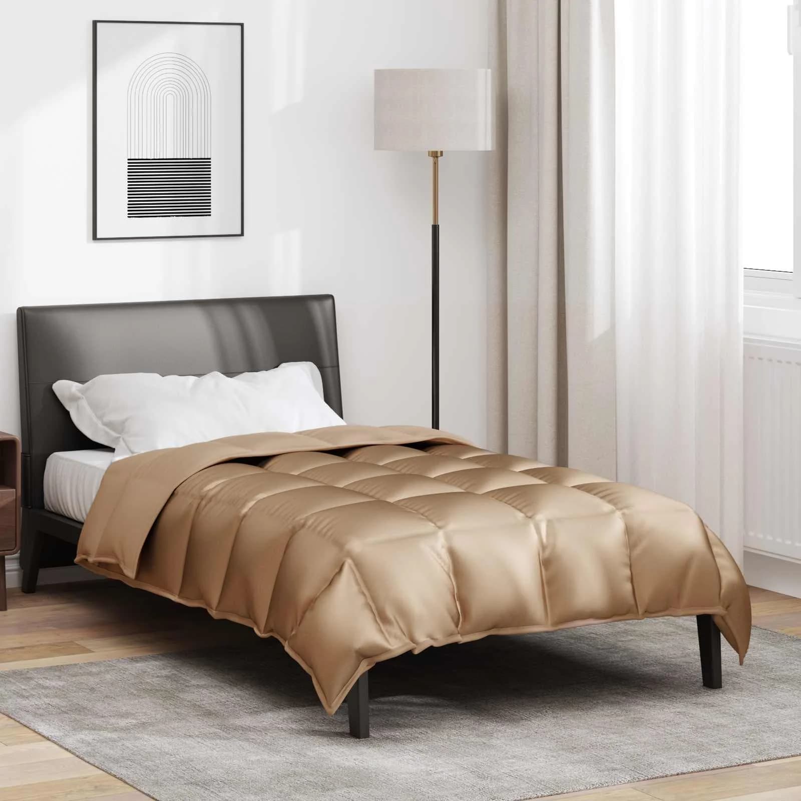 Zimska posteljnina Zlata 135 x 200 cm Satin in mikrovlakna