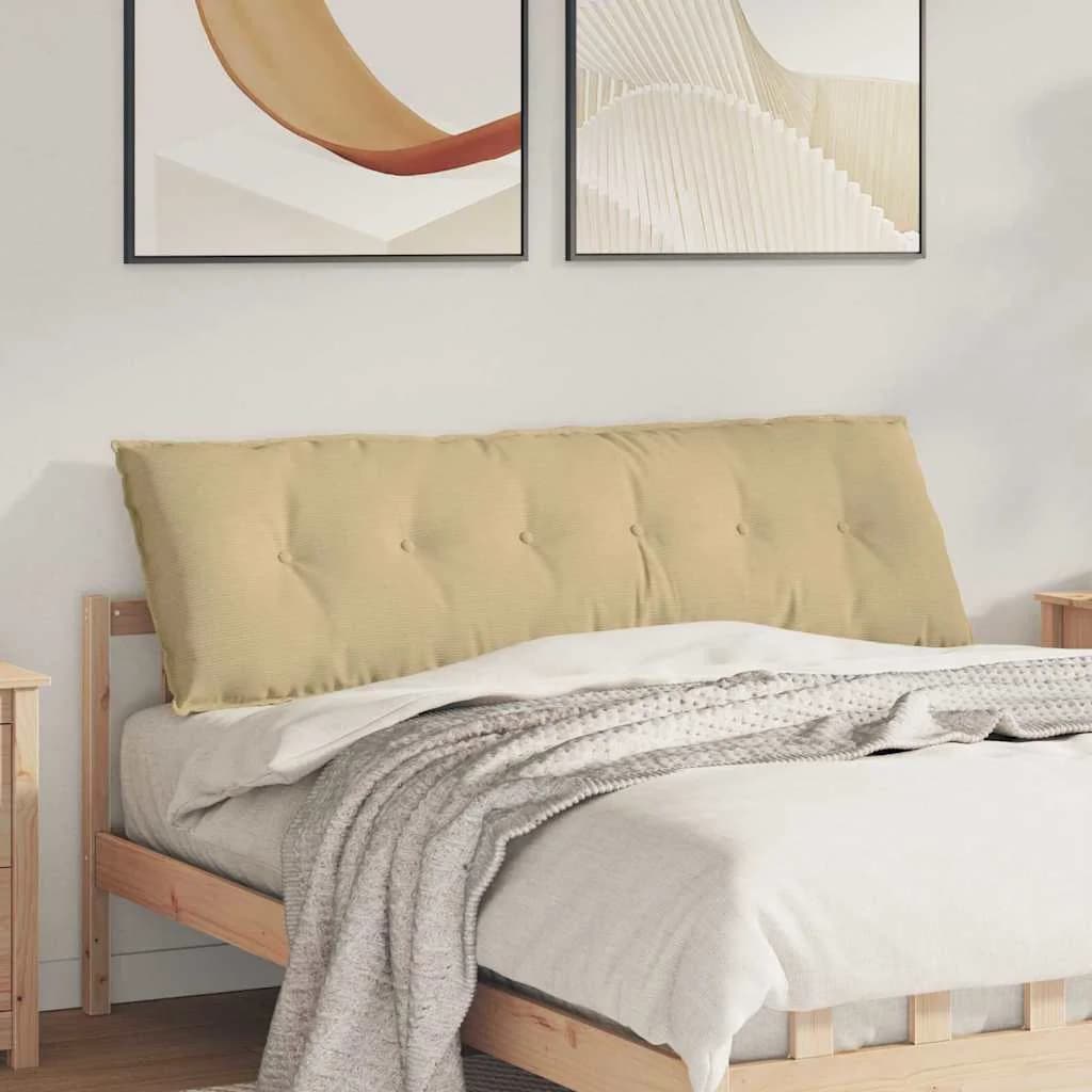Poglavni vzglavnik Siva zelena 160 x 50 cm Žametna tkanina