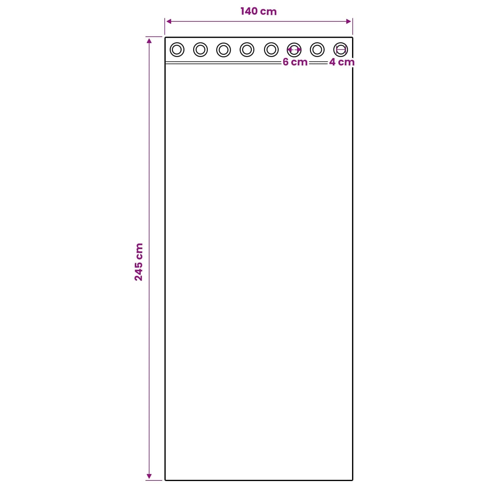 Zavese za zatemnitev z obroči 2 kos Temno modra 245 x 140 cm - slika 8