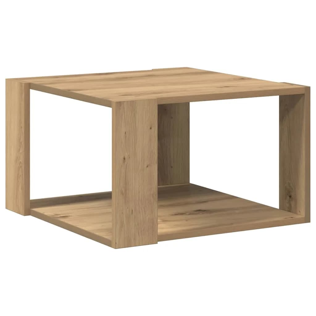 Klubska miza Umetni hrast 51,5 x 51,5 x 30 cm Inženirski les - slika 7