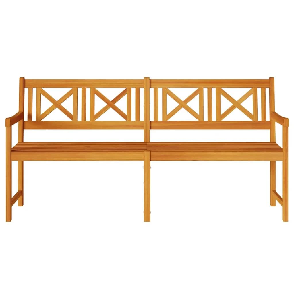 Zunanja klop Naravna 180 x 56 x 90 cm Masiven les akacije - slika 4
