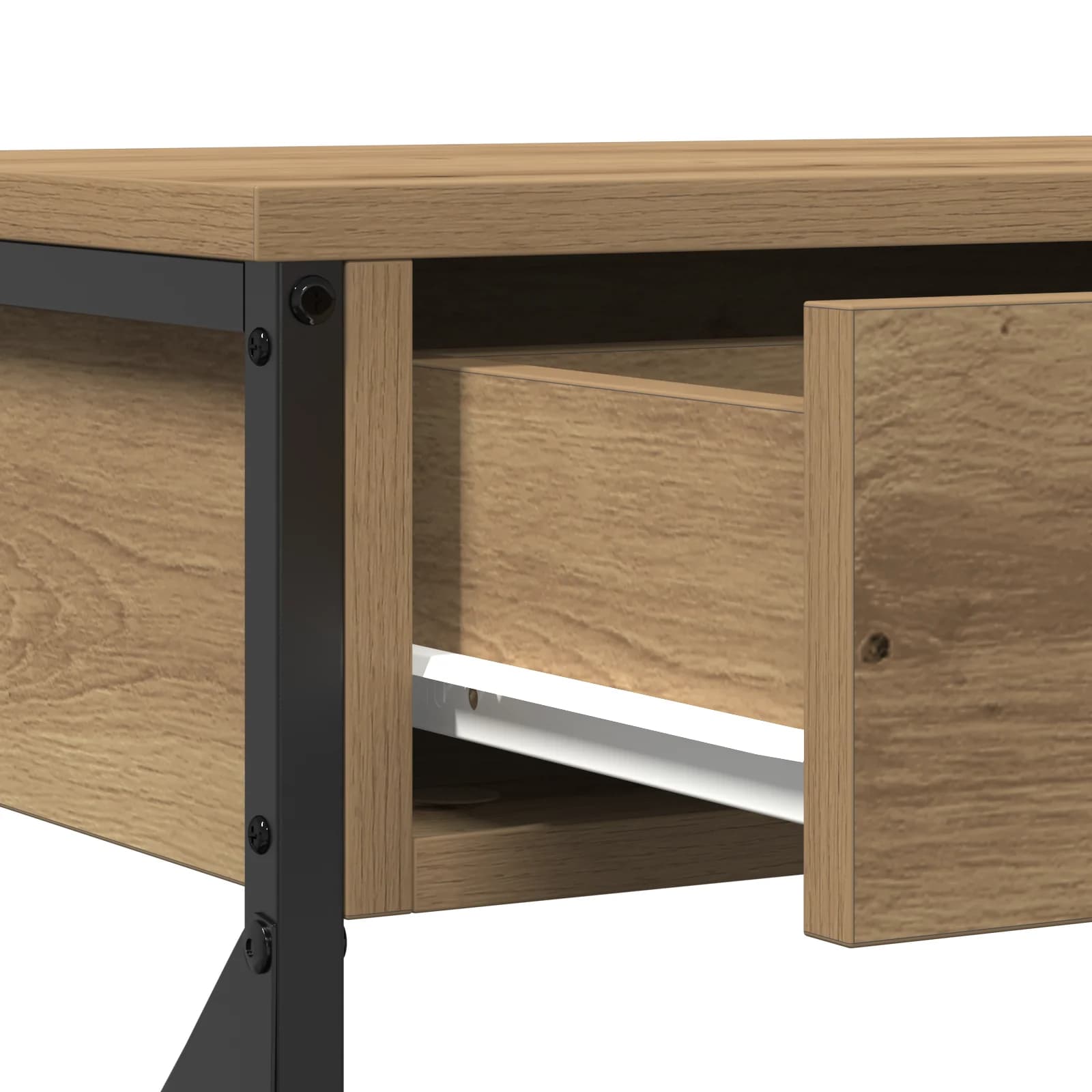 Konzolna miza artisan hrast 100 x 28 x 75 cm - slika 9