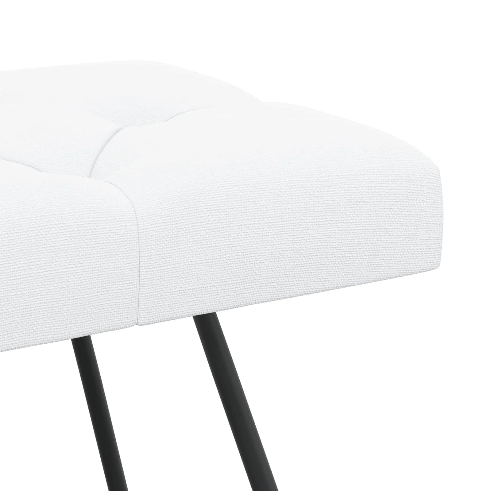 Klop s gumbnim oblazinjenjem Bela 80 x 40 x 46 cm Blago - slika 6
