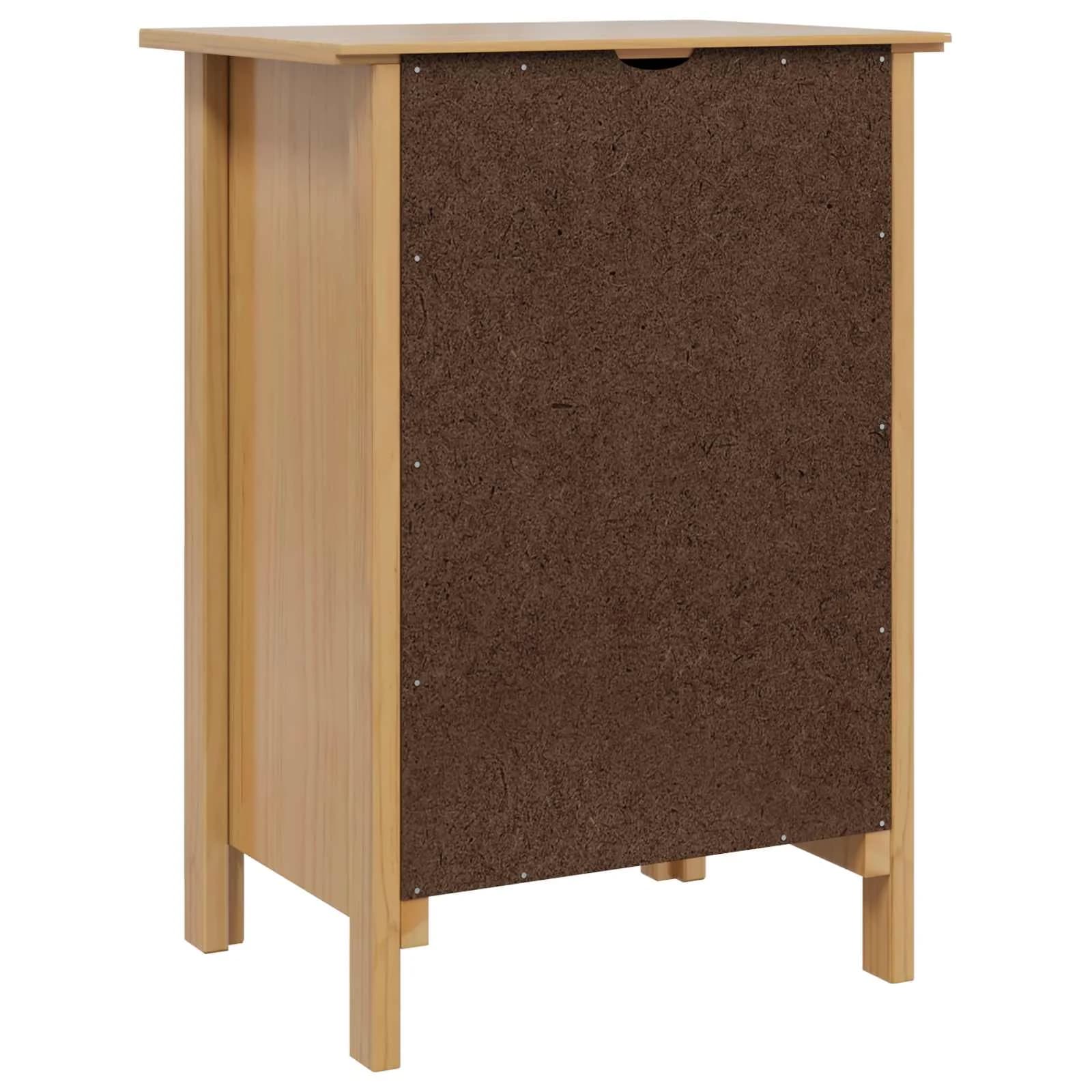 Nočna omarica s predalom HILL Medeno rjava 46 x 35 x 65 cm - slika 7
