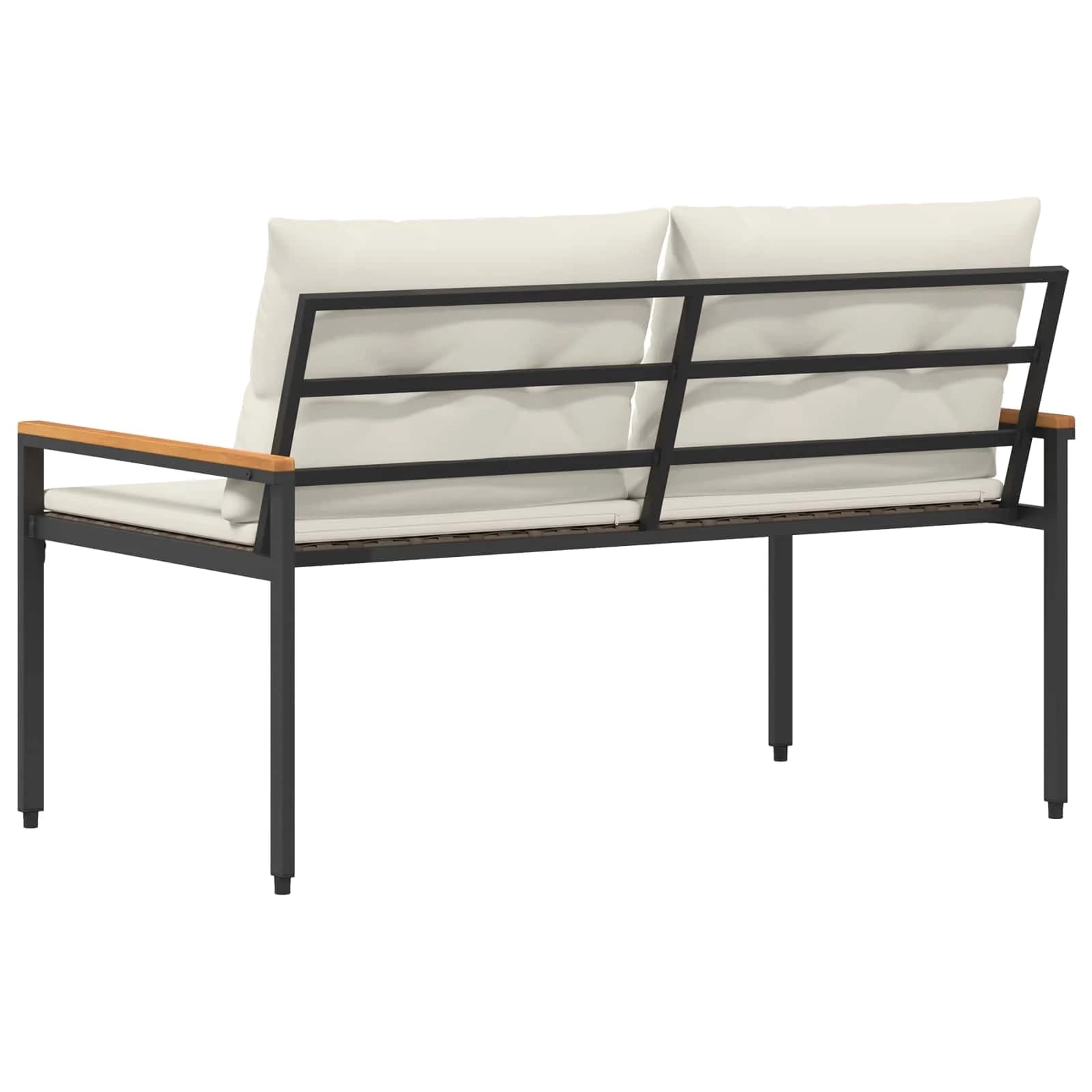 Zunanja klop 2 -Seater 116 x 67,5 x 72 cm poli ratan - slika 7