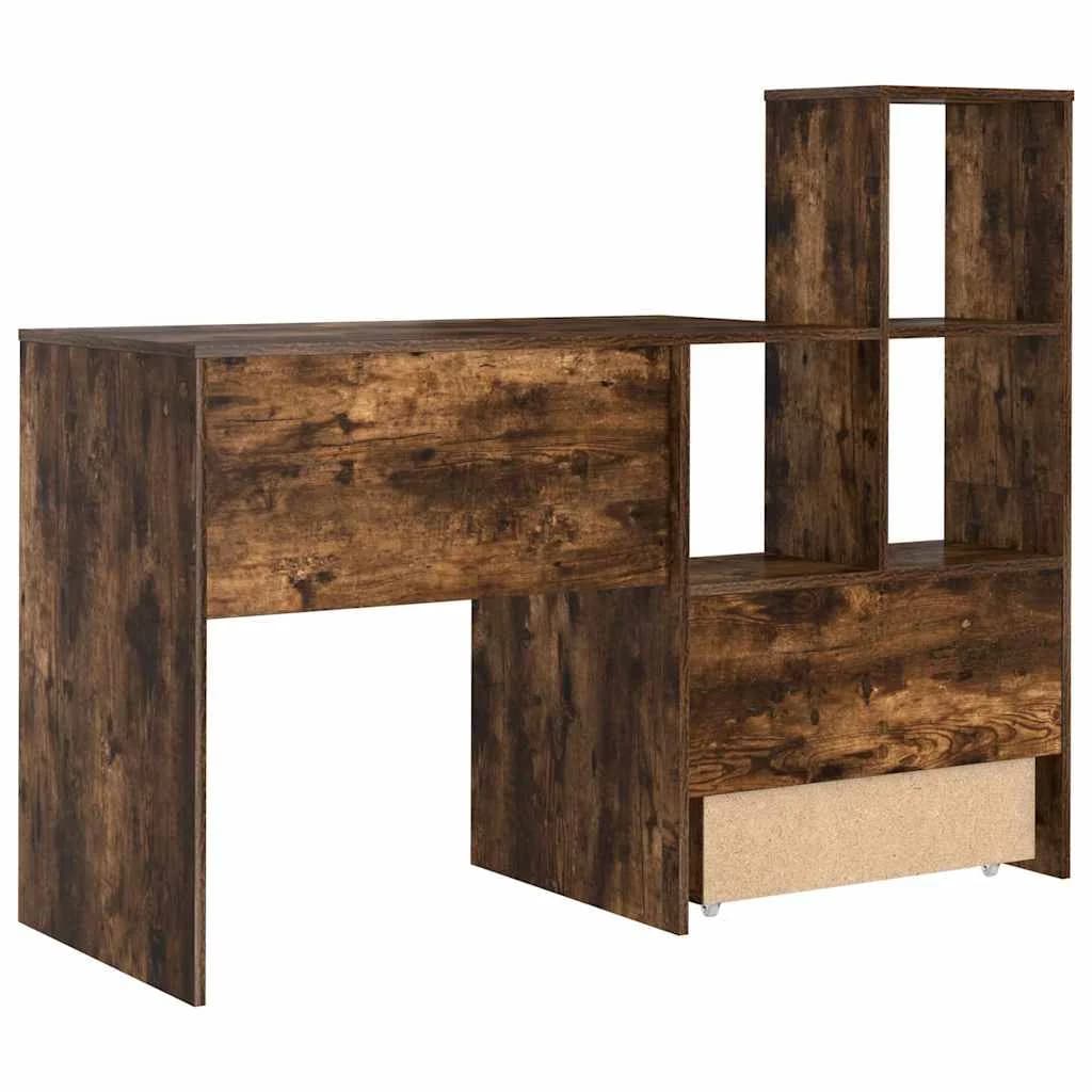Miza Dimljeni oreh Inženirski les 131,5 x 50 x 106,5 cm - slika 9