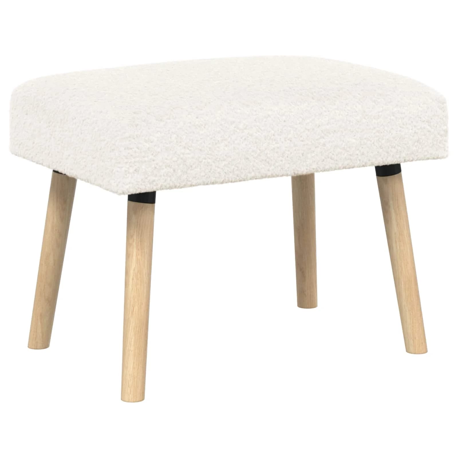 klop Enobarvno Krem 60 x 40 x 45 cm Bouclé - slika 2