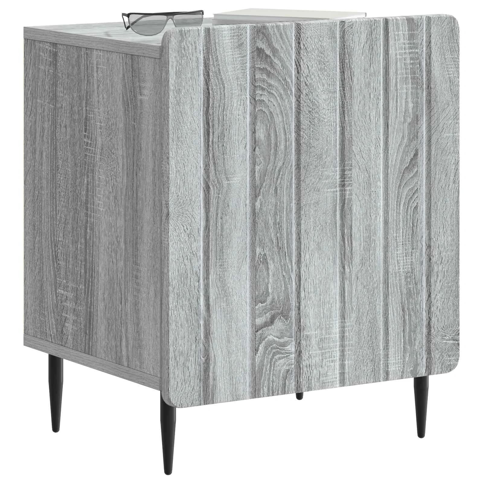 Nočna omarica 2 kos Siva Sonoma 43 x 34,5 x 52 cm - slika 3