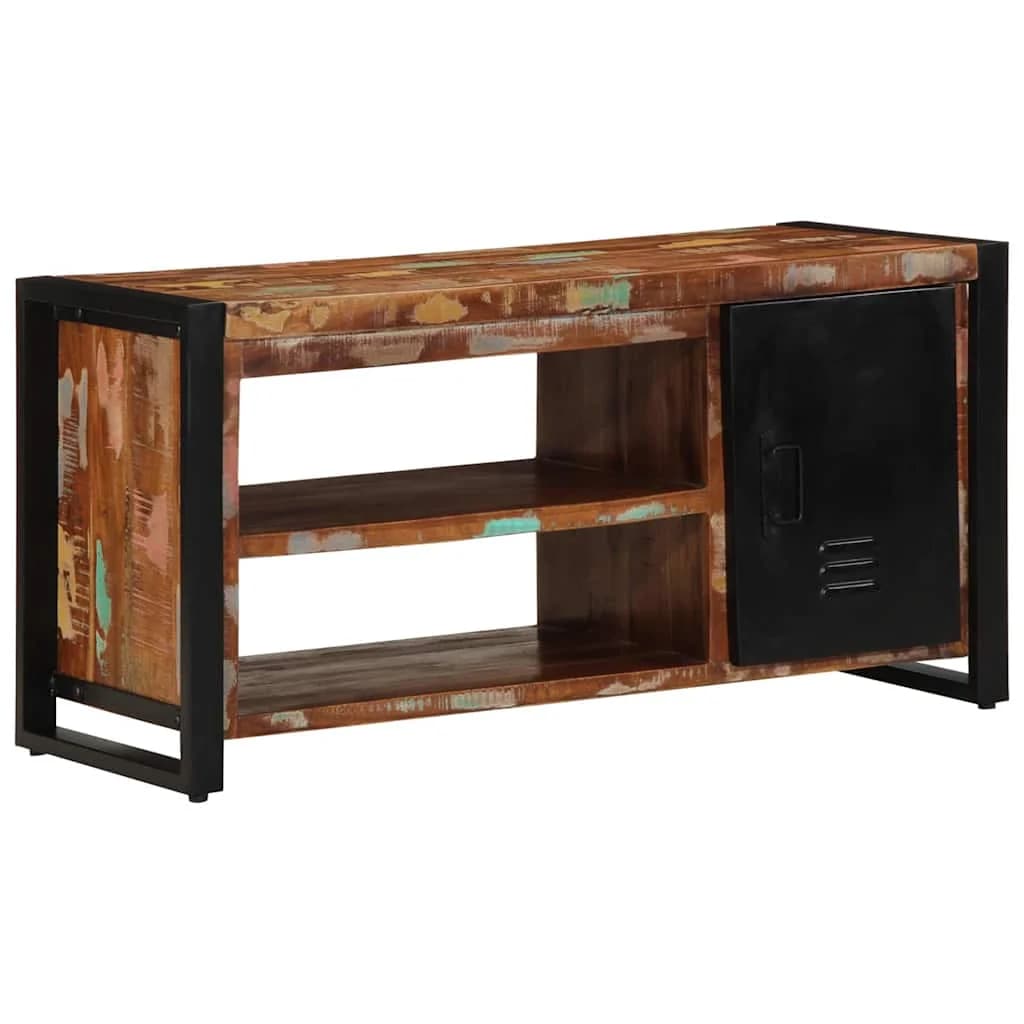 Klop za čevlje večbarvno 100 x 40 x 50 cm Trden predelan les