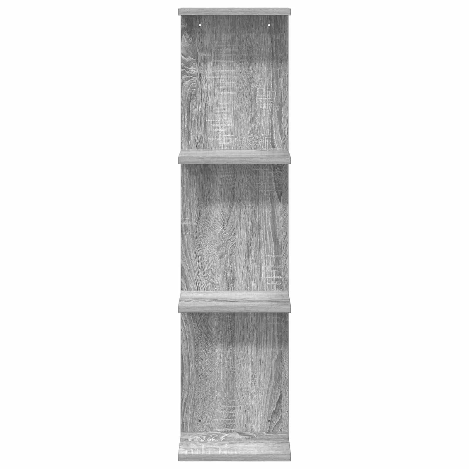 Stenska polica 2 kos Siva Sonoma 22 x 15 x 100 cm - slika 4