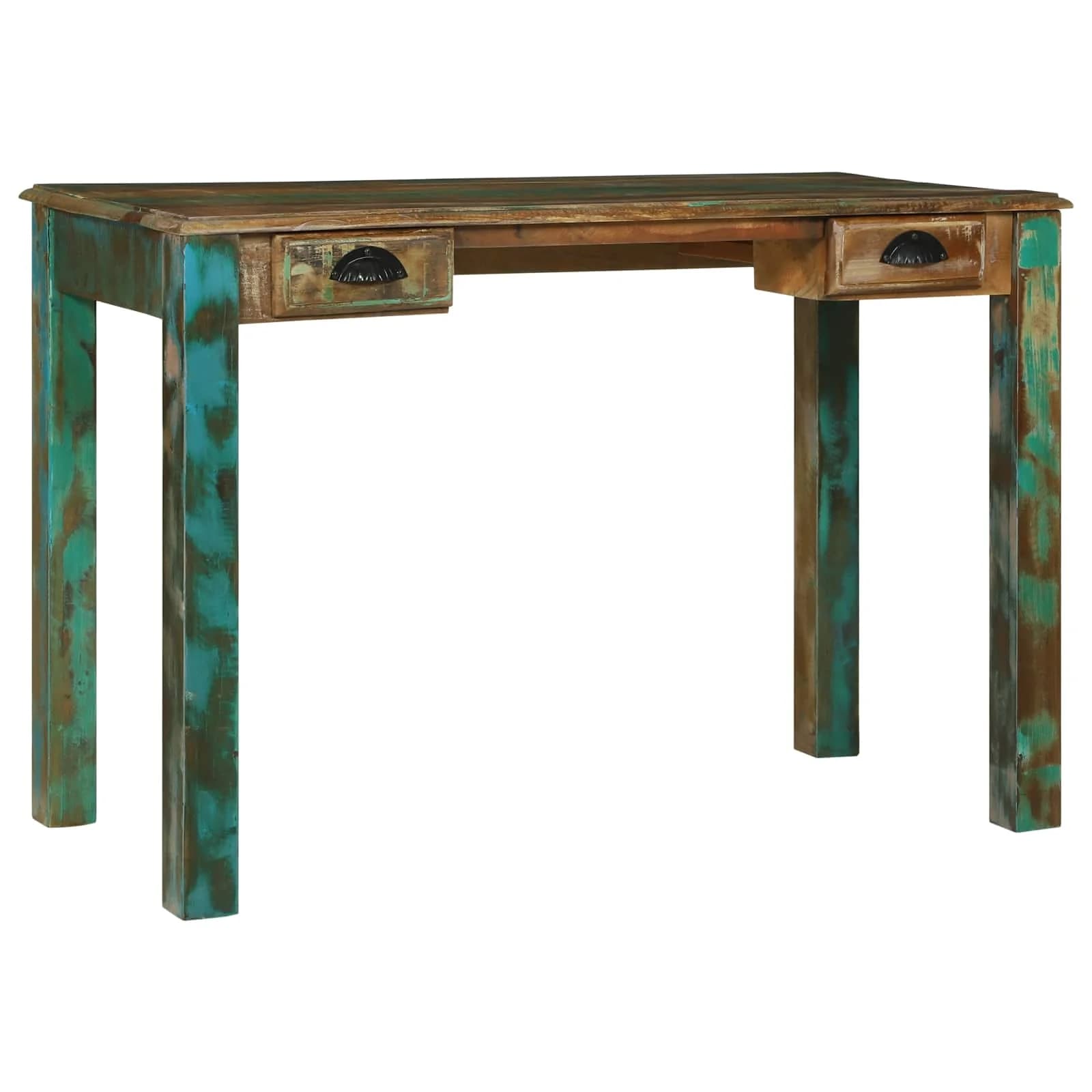 Pisalna miza Rjava 112 x 55 x 76 cm Trdna obnovljena les - slika 4