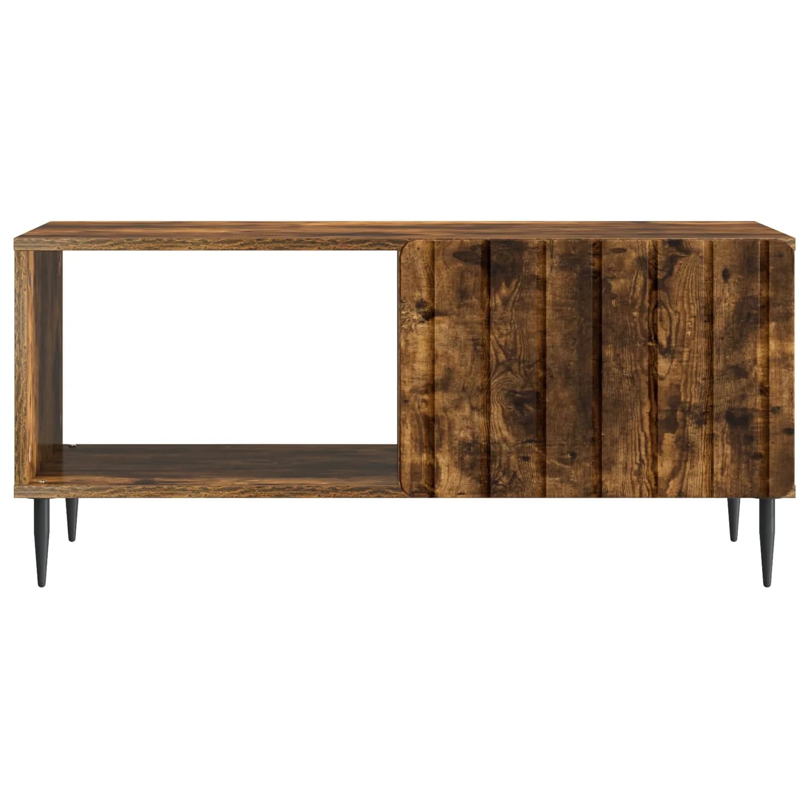 Klubska miza Dimljen hrast 90 x 50 x 40 cm Inženirski les - slika 5