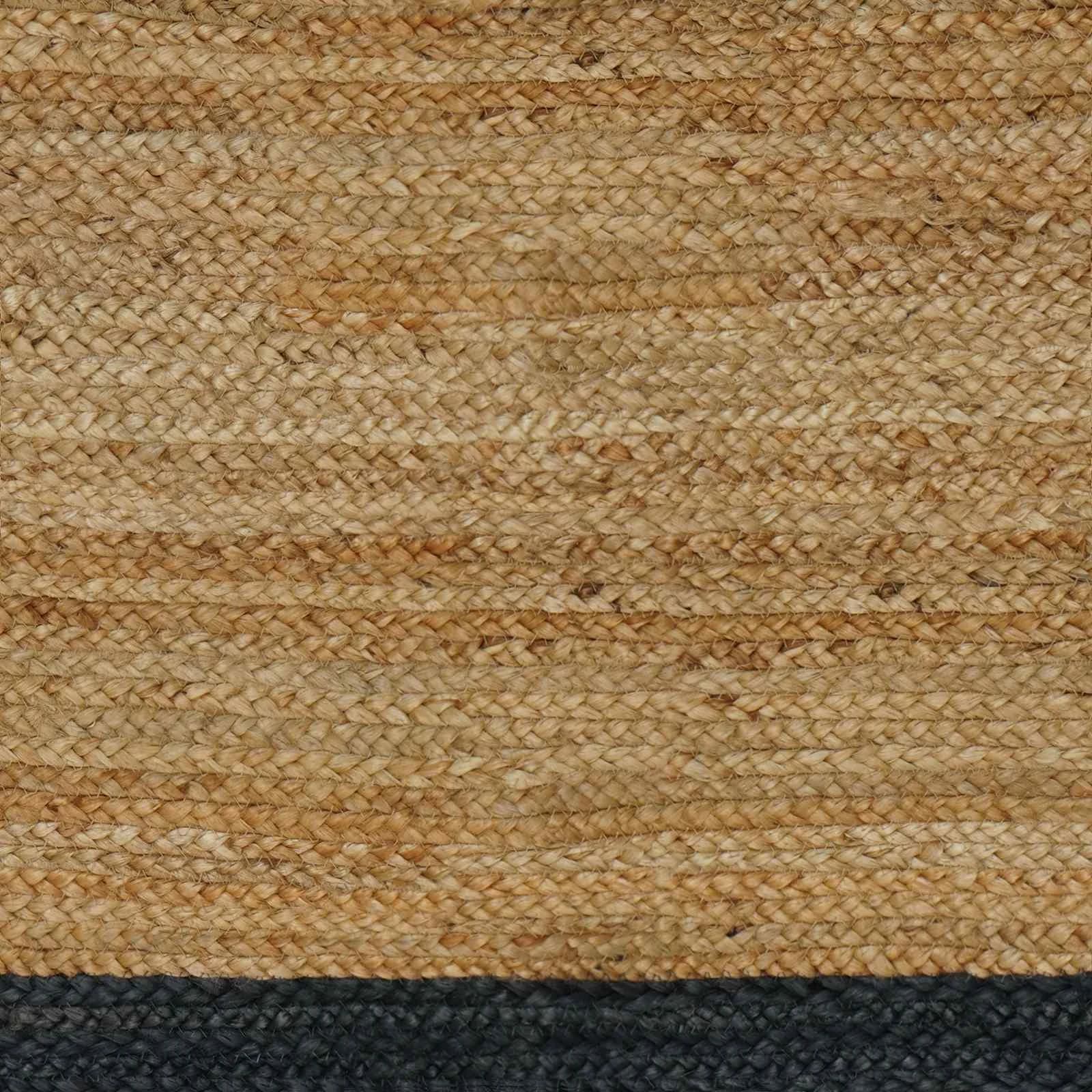 Preproge za površine Temno siva 120 x 120 cm Juta - slika 6