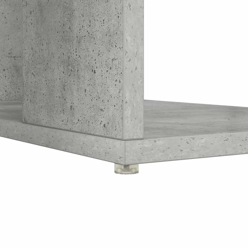 Miza Betonsko siva Inženirski les 130 x 50.5 x 75 cm - slika 9