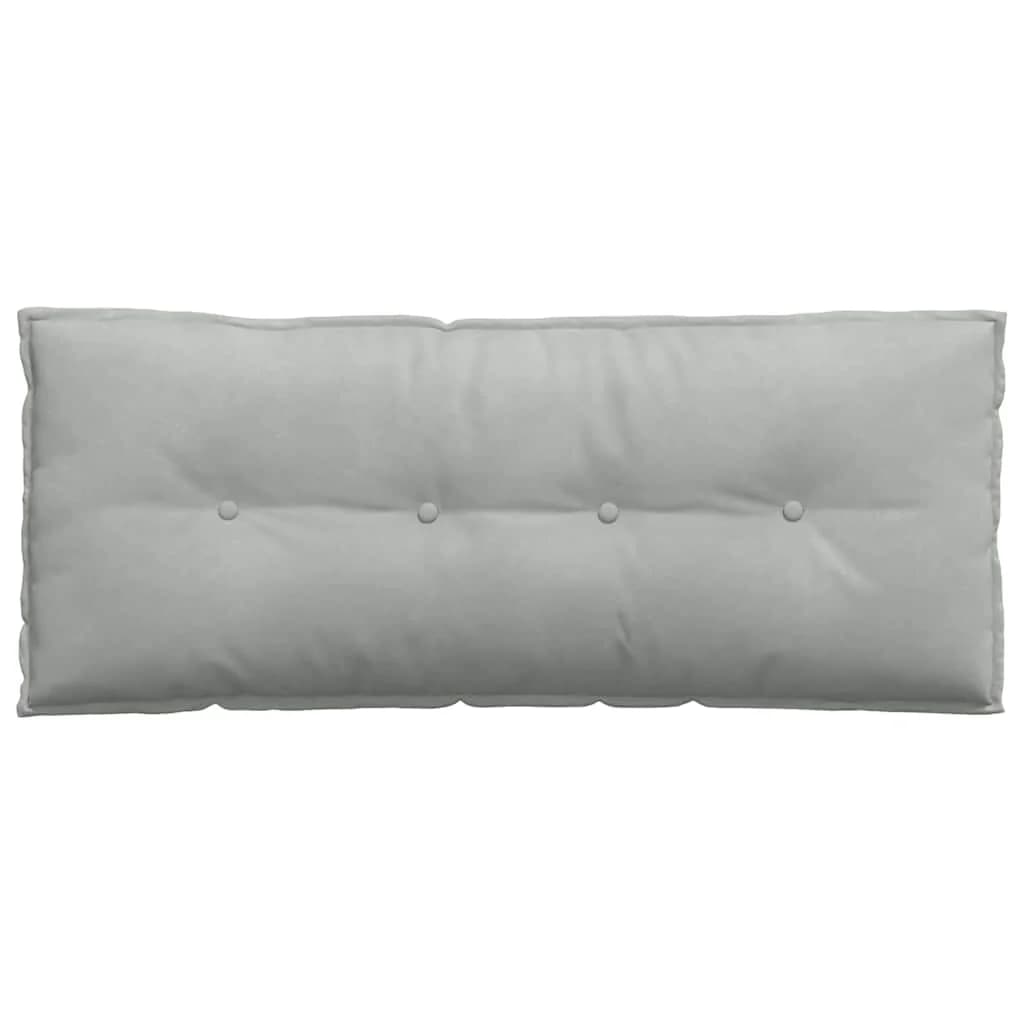 Poglavni vzglavnik Svetlo siva 120 x 50 cm Žametna tkanina - slika 6