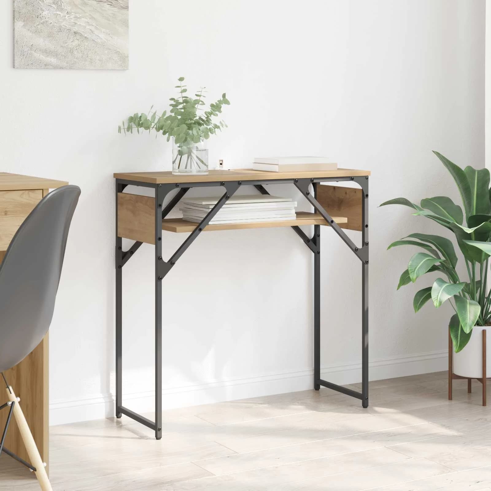 Konzolnamizica Umetni hrast Inženirski les 75x30x75cm