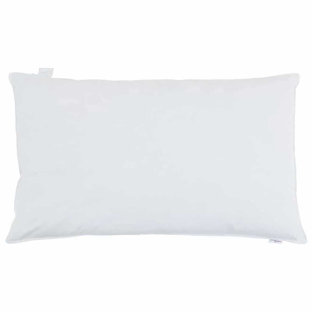 Vzglavnik 2 kos 40 x 80 cm Perje Bela - slika 6