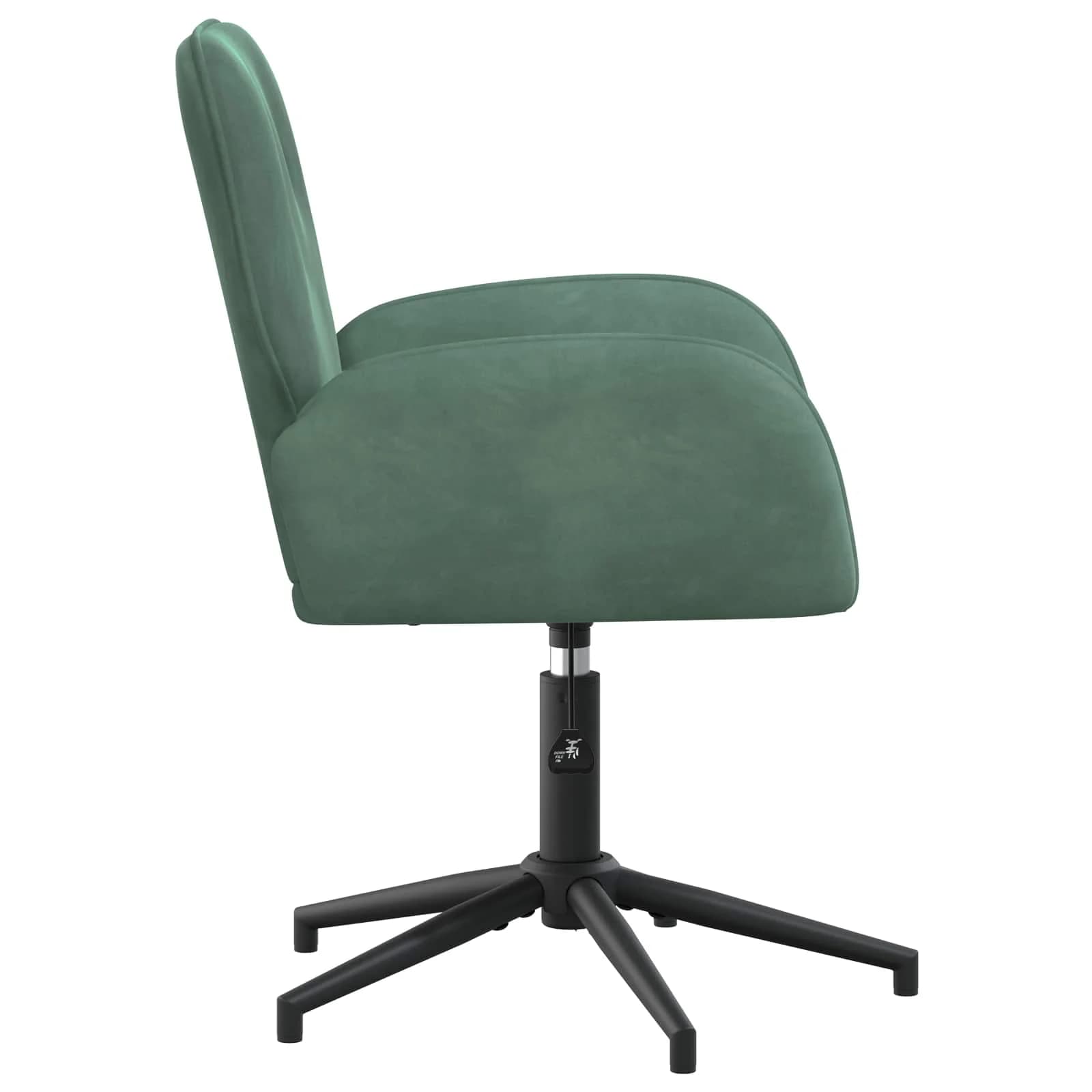 Vrteči pisarniški stoli 2 kos 54 x 55 x 90 cm Morsko zelena - slika 4